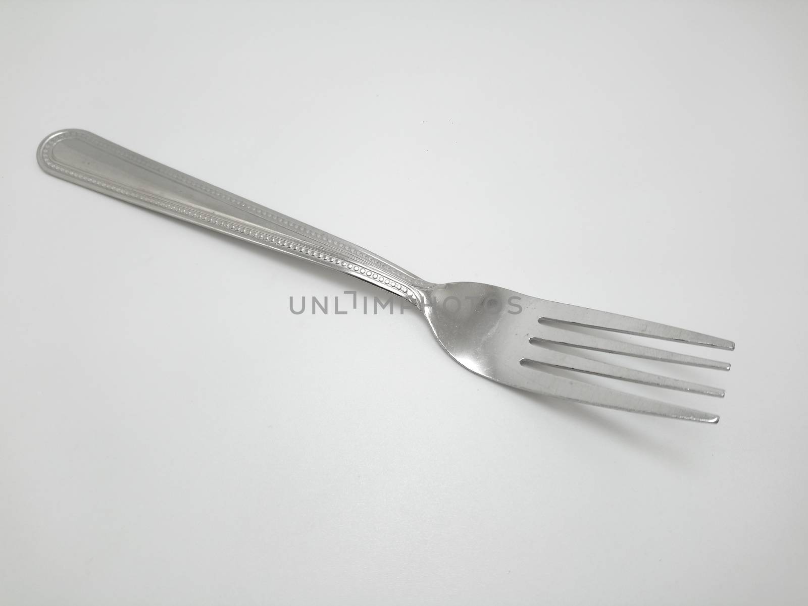 Stainless steel metal eating utensil fork use for eating food meal