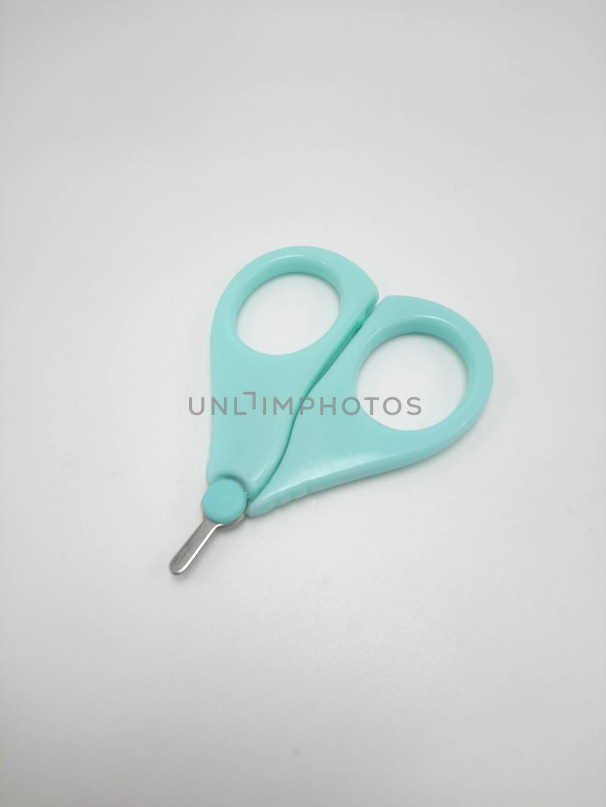 Small handy baby nail scissors use to cut finger nails