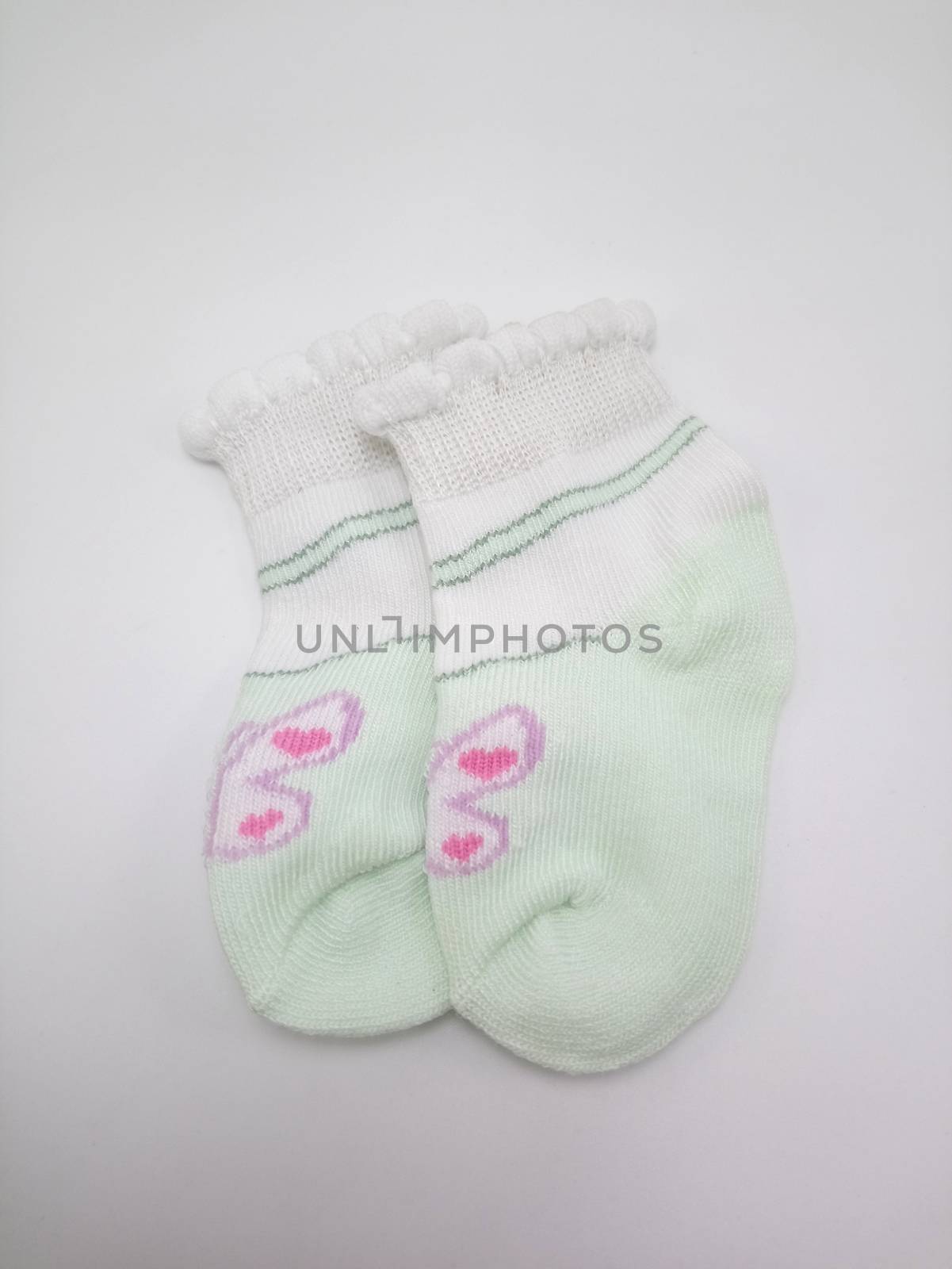Antibacterial baby socks butterfly design print by imwaltersy