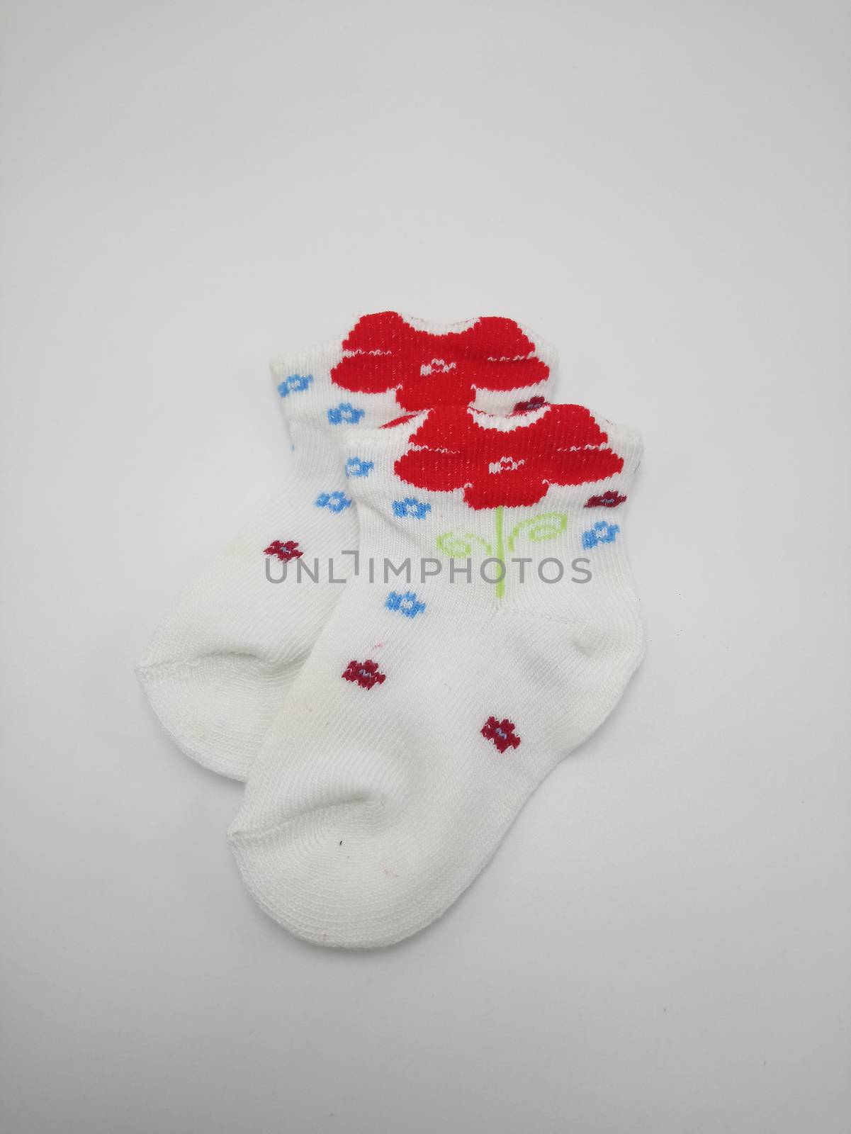 Antibacterial baby socks flower design print by imwaltersy