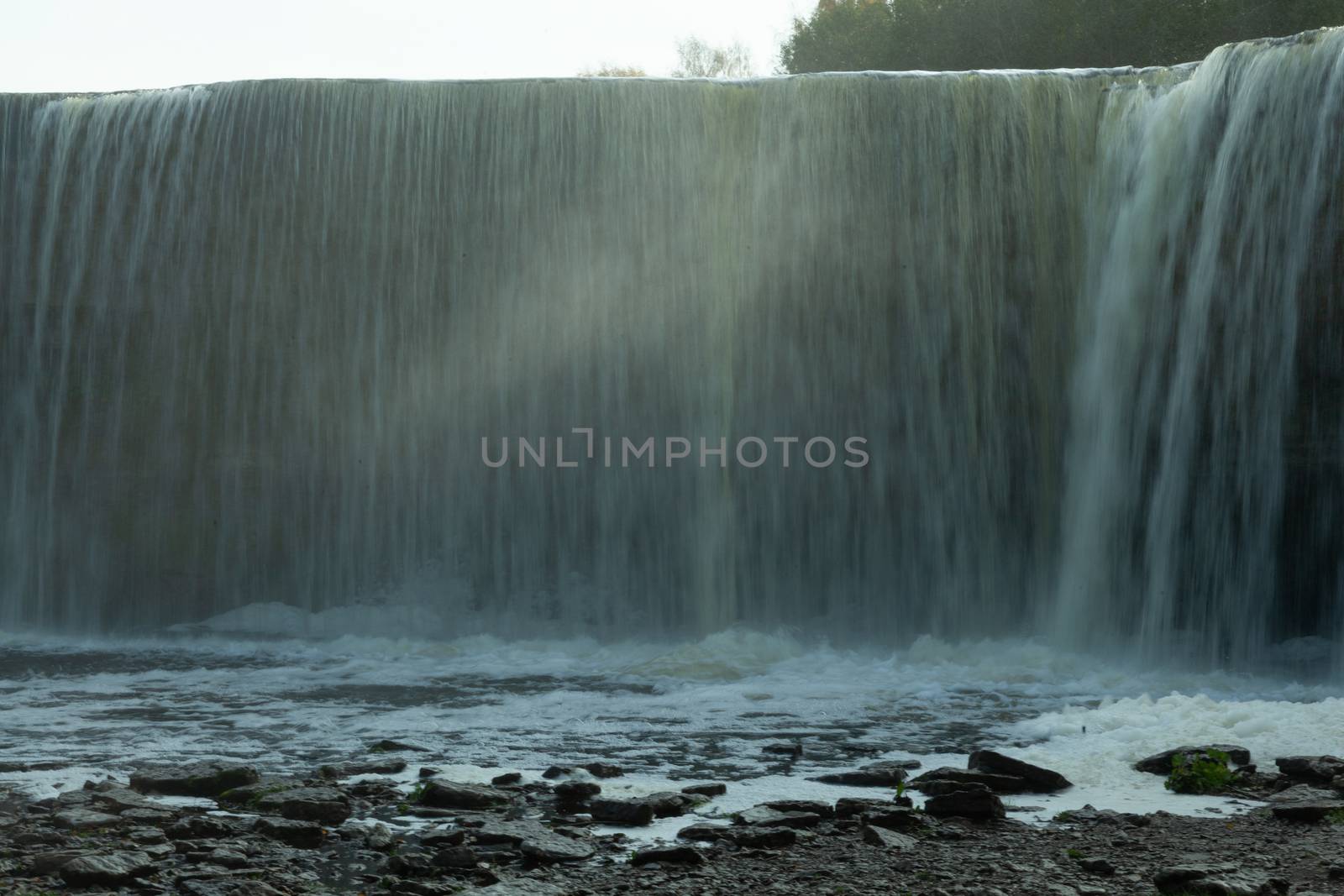 Jagala waterfall in autumn, Estonia