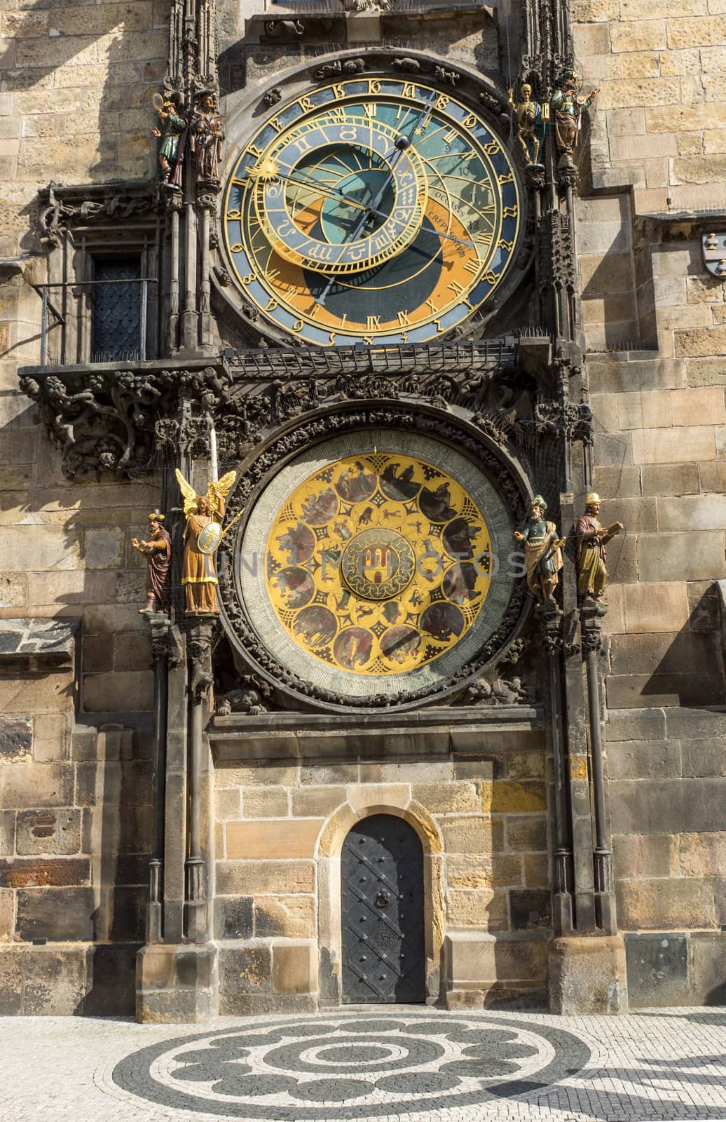 Detail of the famous astronomical clock in Prague