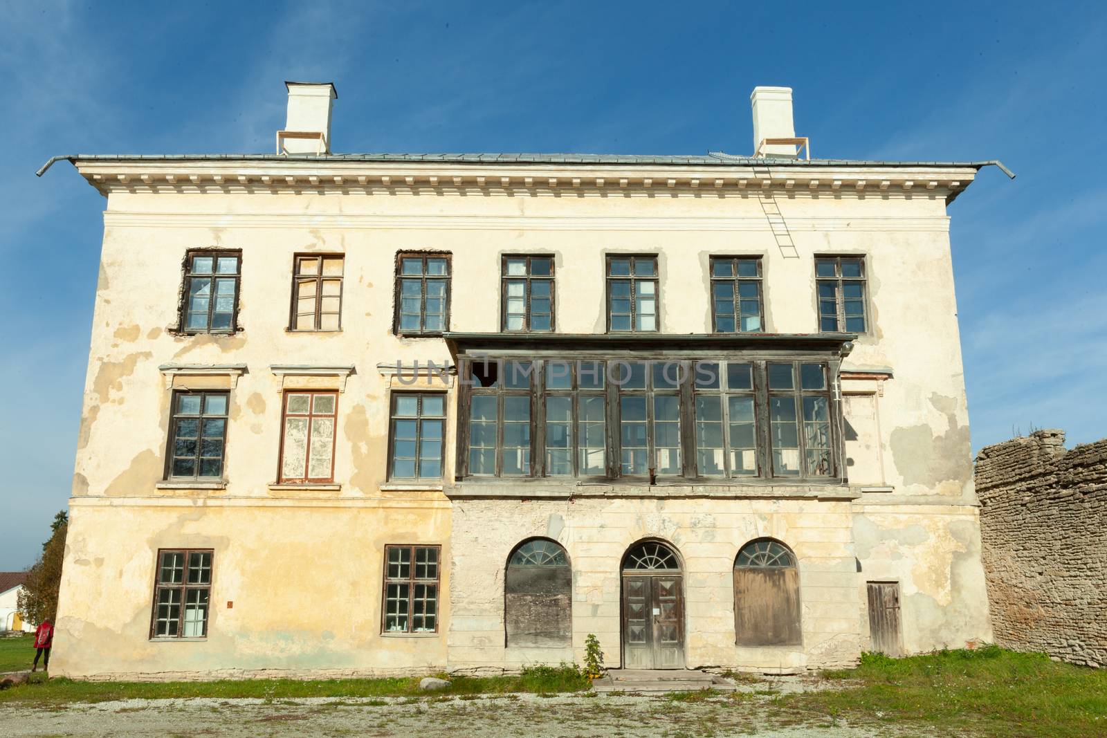 Kolga, Estonia - October 2018: Kolga Manor closeup