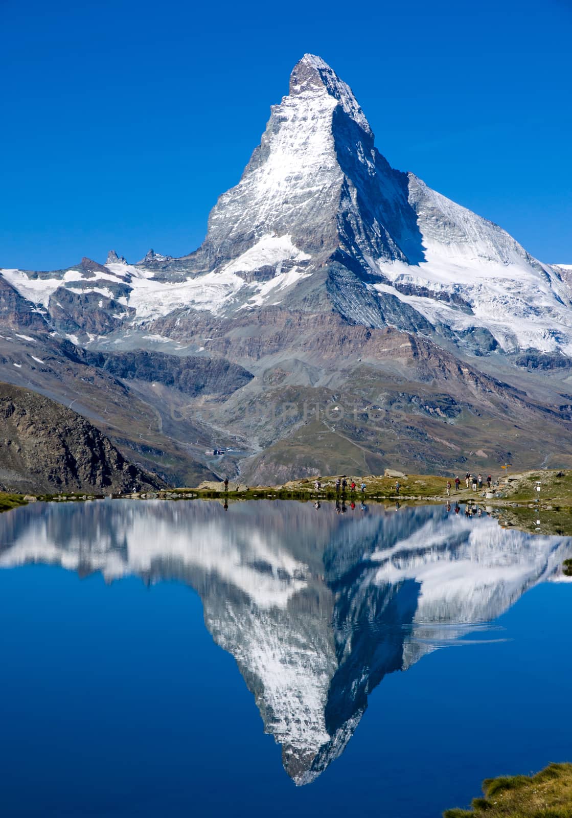 The Matterhorn in the Alps in Switzerland