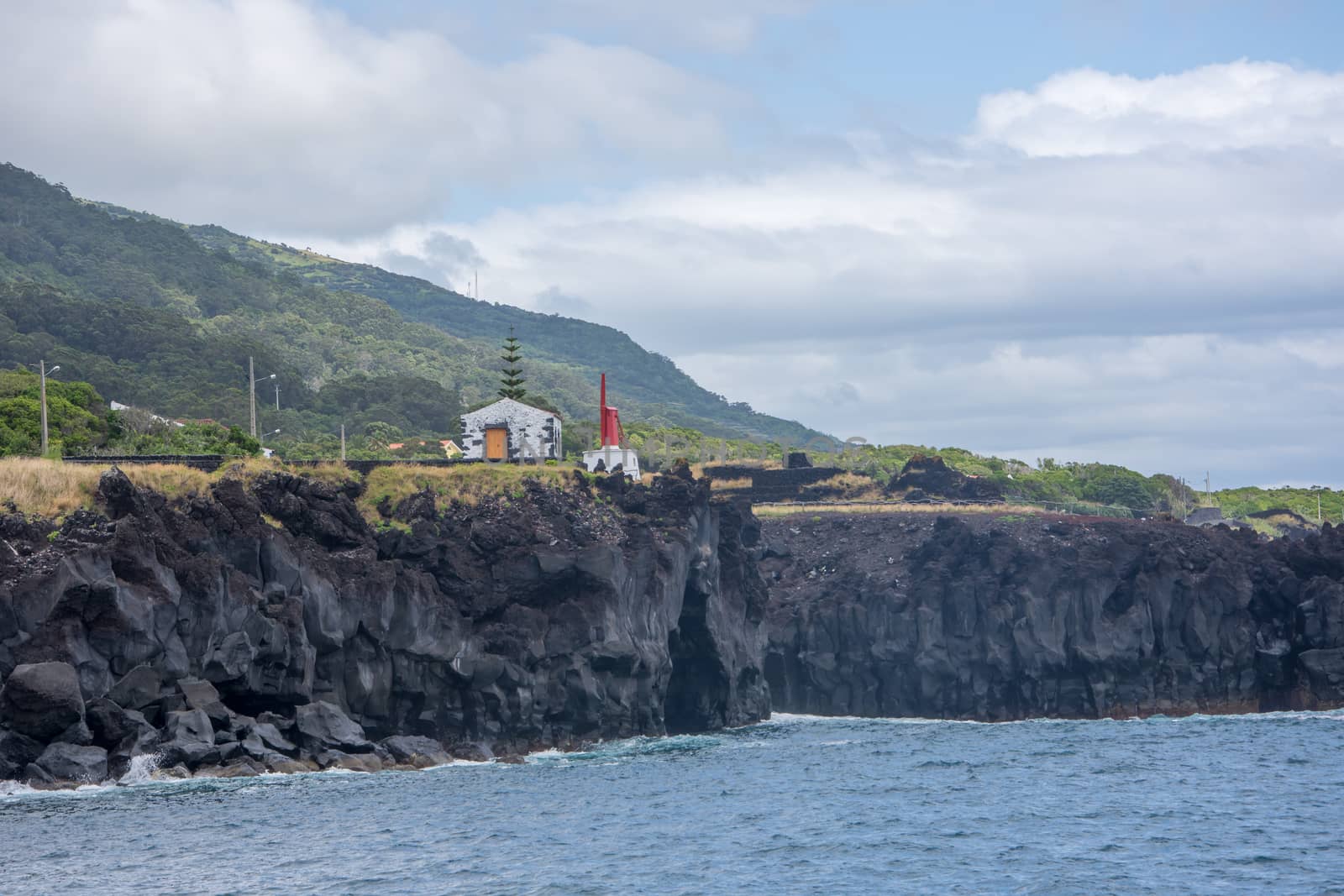 Walk on the Azores archipelago. Discovery of the island of sao jorge, Azores. Portugal , Velas
