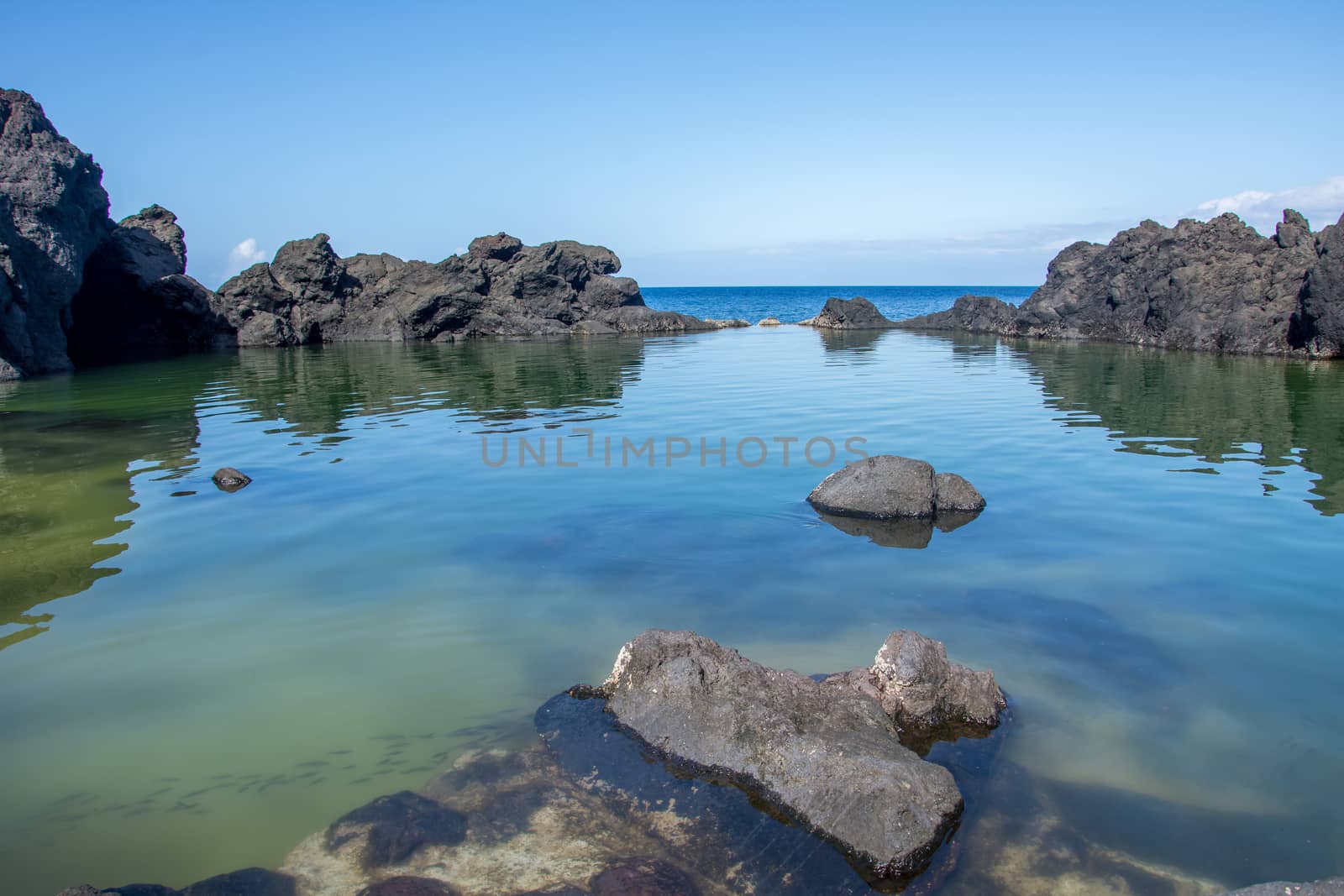 Walk on the Azores archipelago. Discovery of the island of sao jorge, Azores. Portugal , Velas
