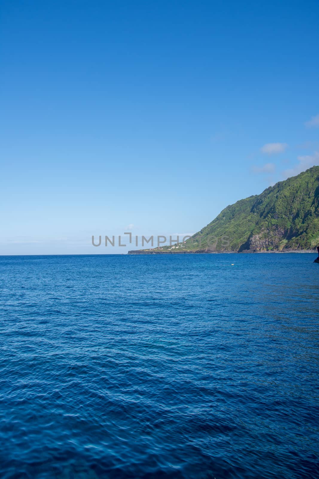 Walk on the Azores archipelago. Discovery of the island of sao jorge, Azores. Portugal , Velas