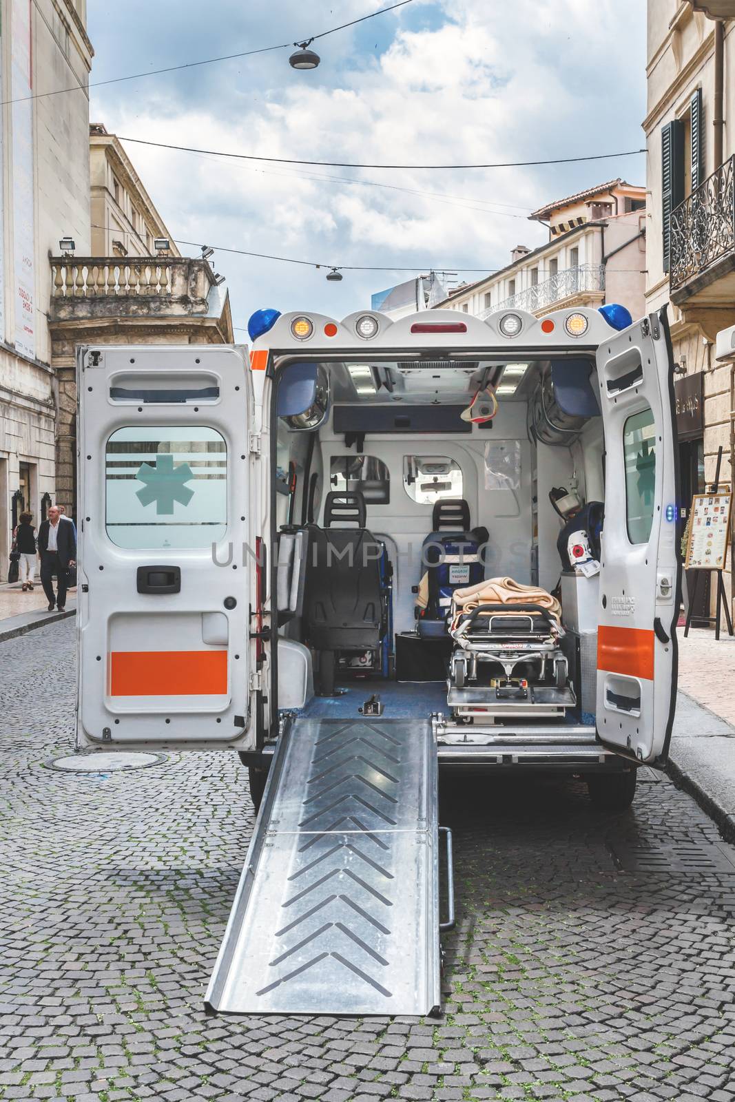 Interior of an ambulance by germanopoli