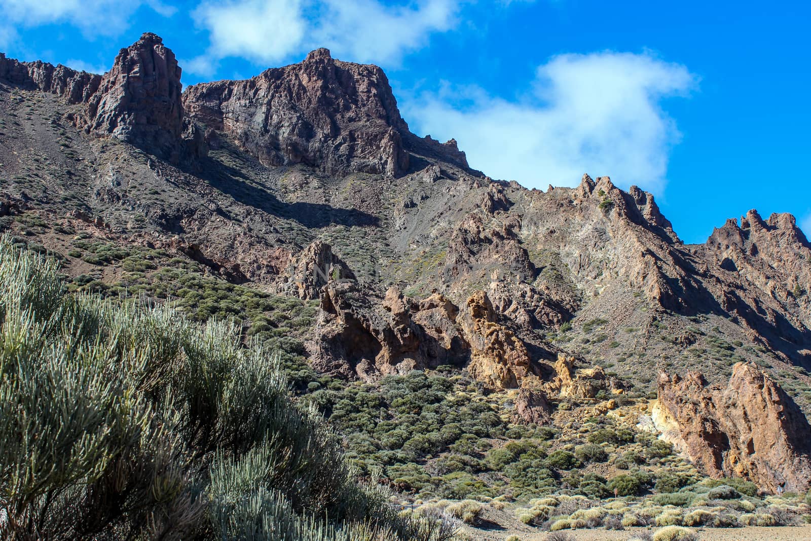 Landscape around the Teide - the highest mountain of spain