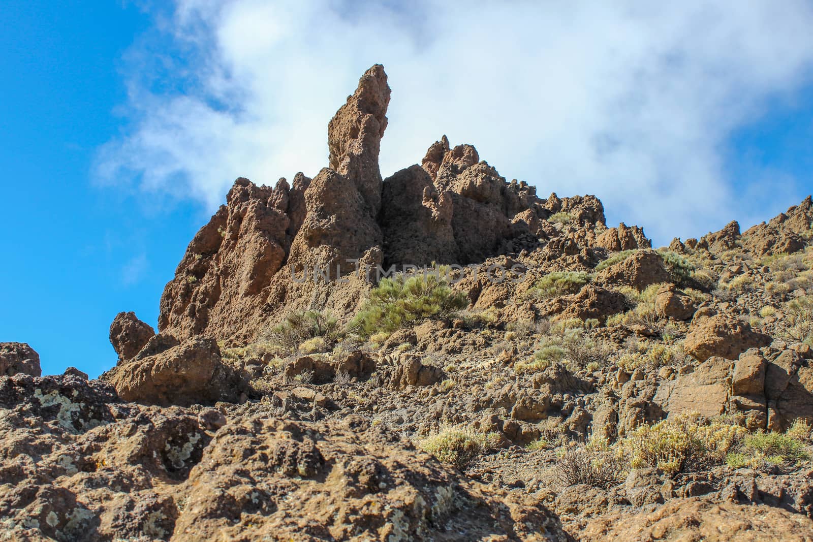 Landscape around the Teide - the highest mountain of spain