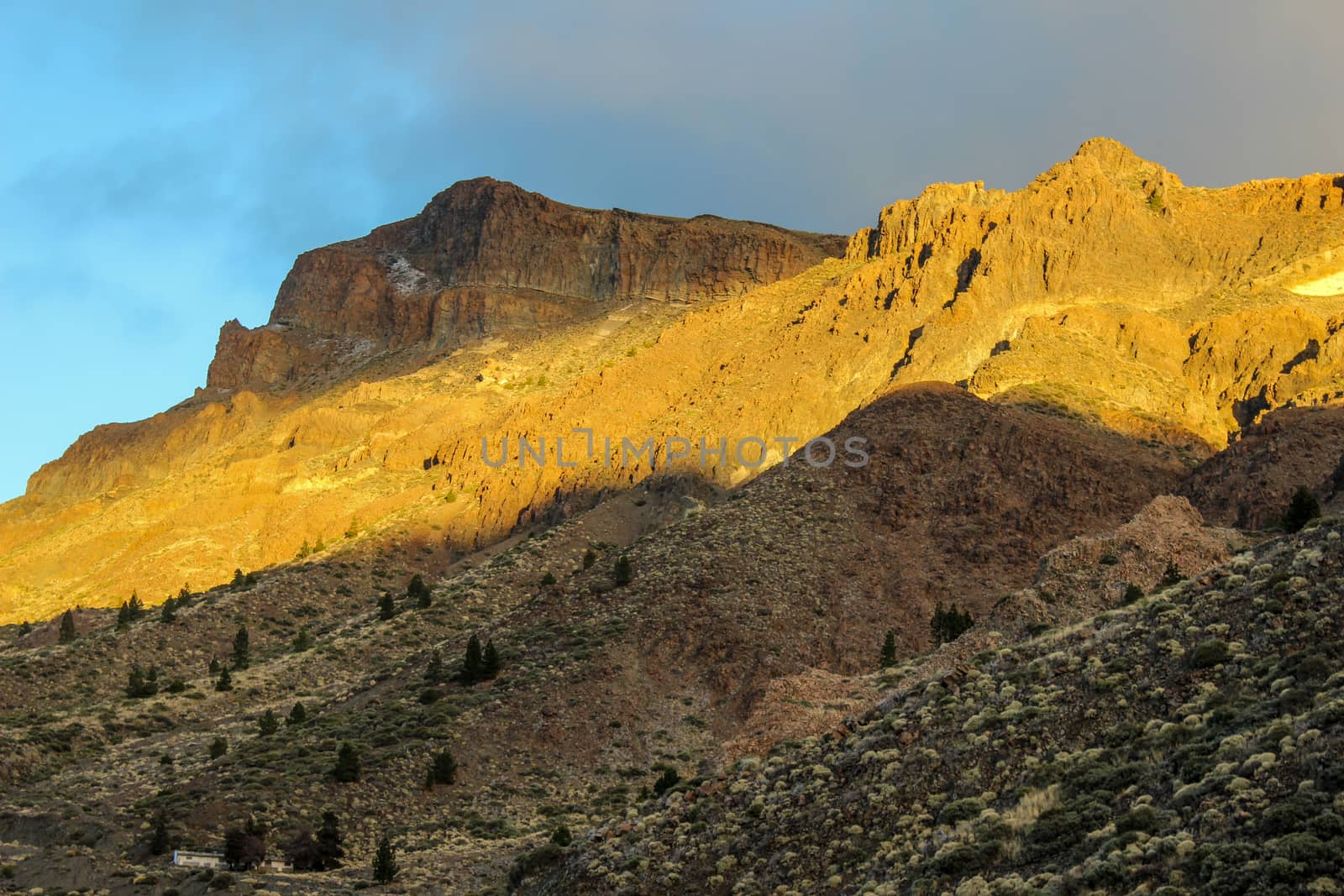 Landscape around the Teide - the highest mountain of spain