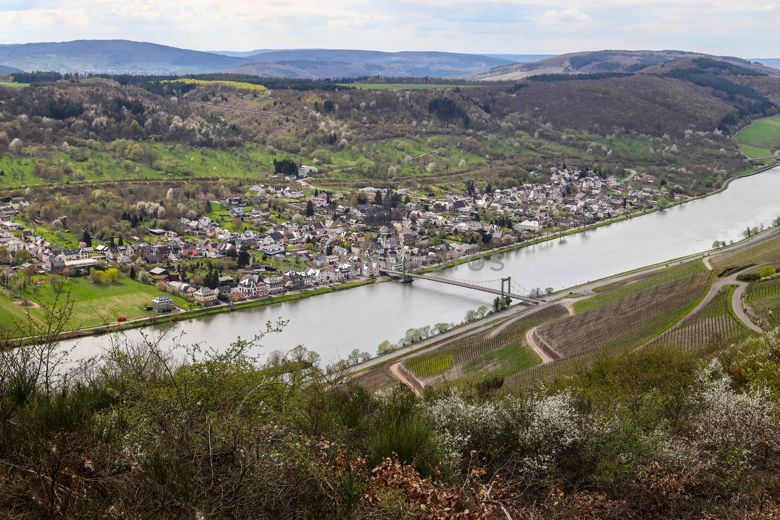 Bernkastel-Kues - Wehlen at river Mosel by reinerc