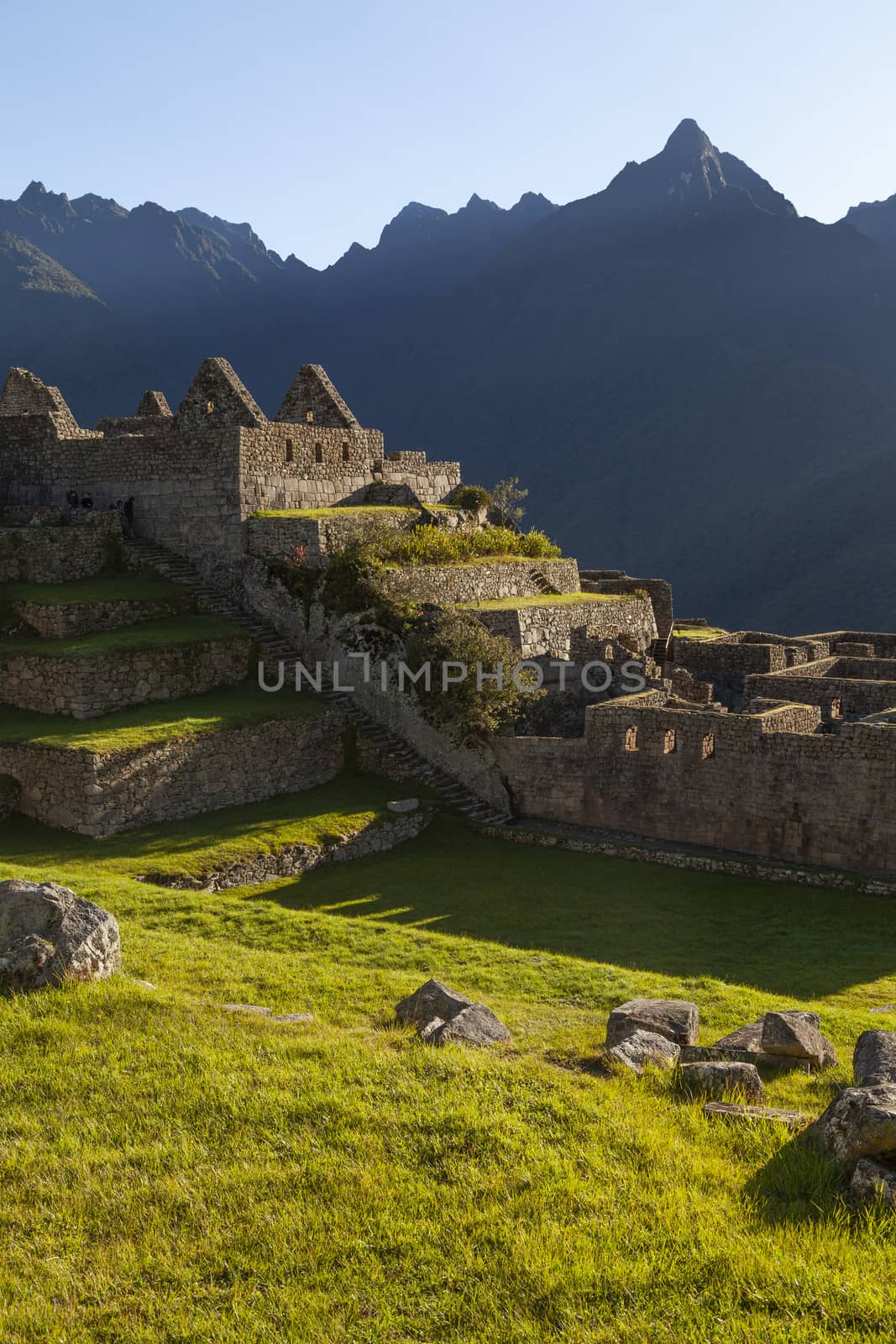 Main square of Machu Picchu, Peru by alvarobueno