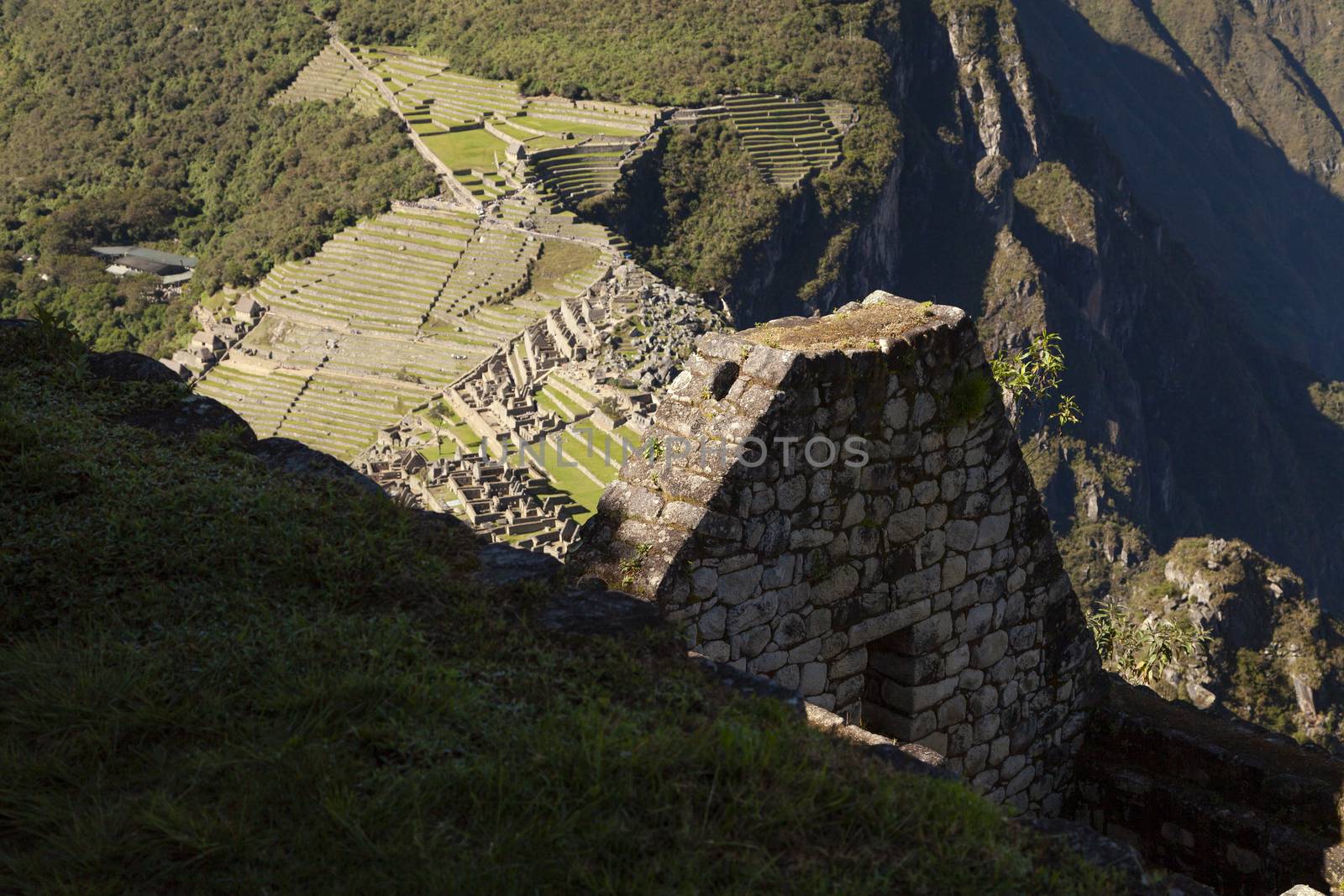 View of Machu Picchu, from Huayna Picchu, Peru by alvarobueno