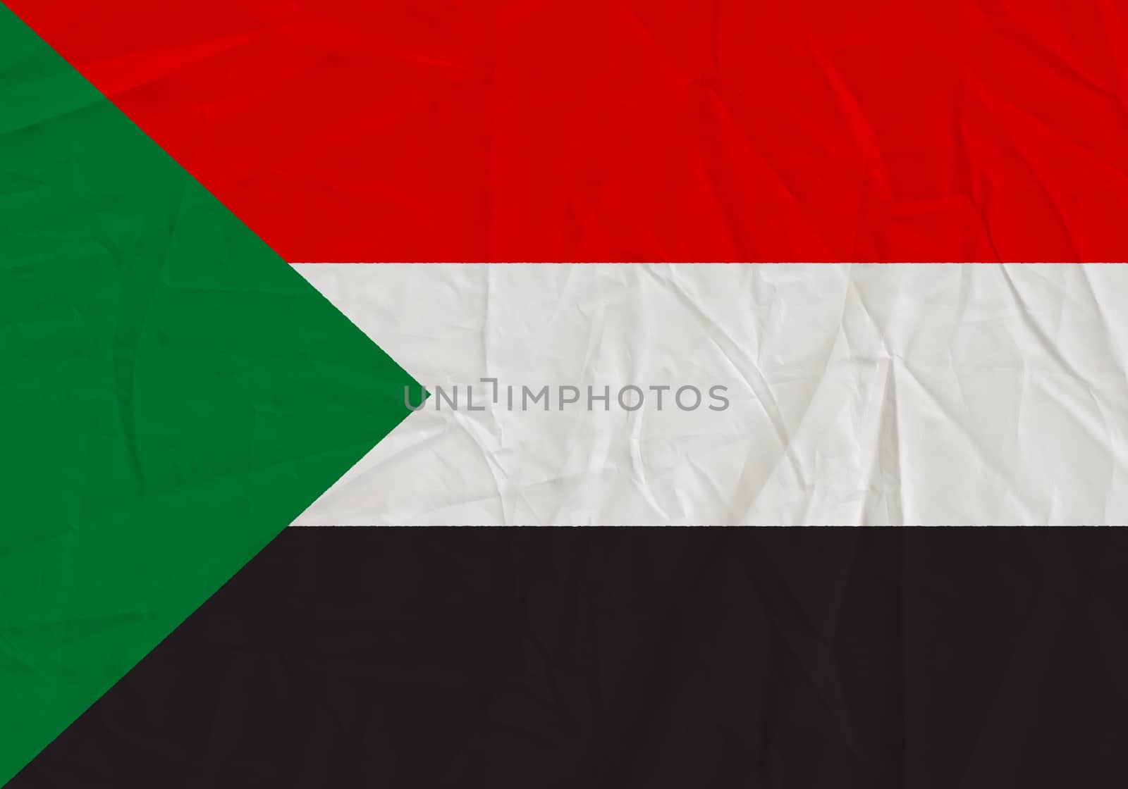 Sudan grunge flag. Patriotic background. National flag of Sudan