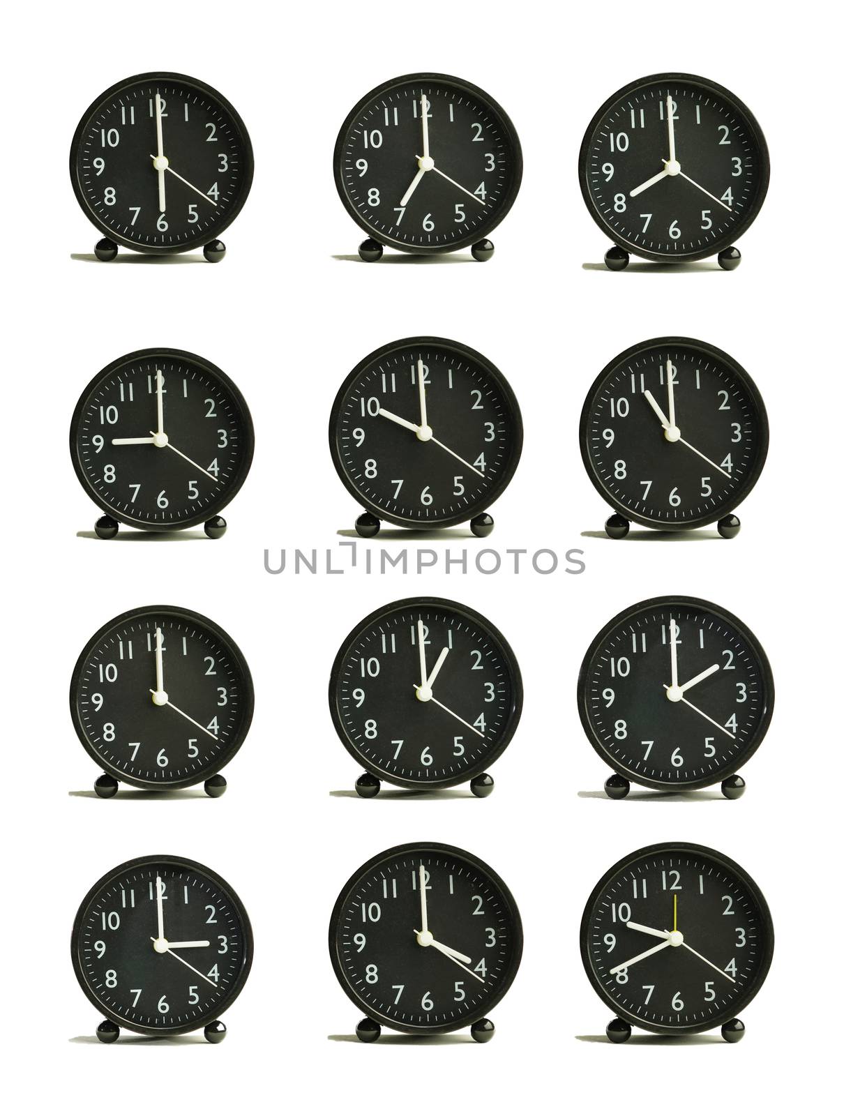 Abstract pattern analog clock by noppha80