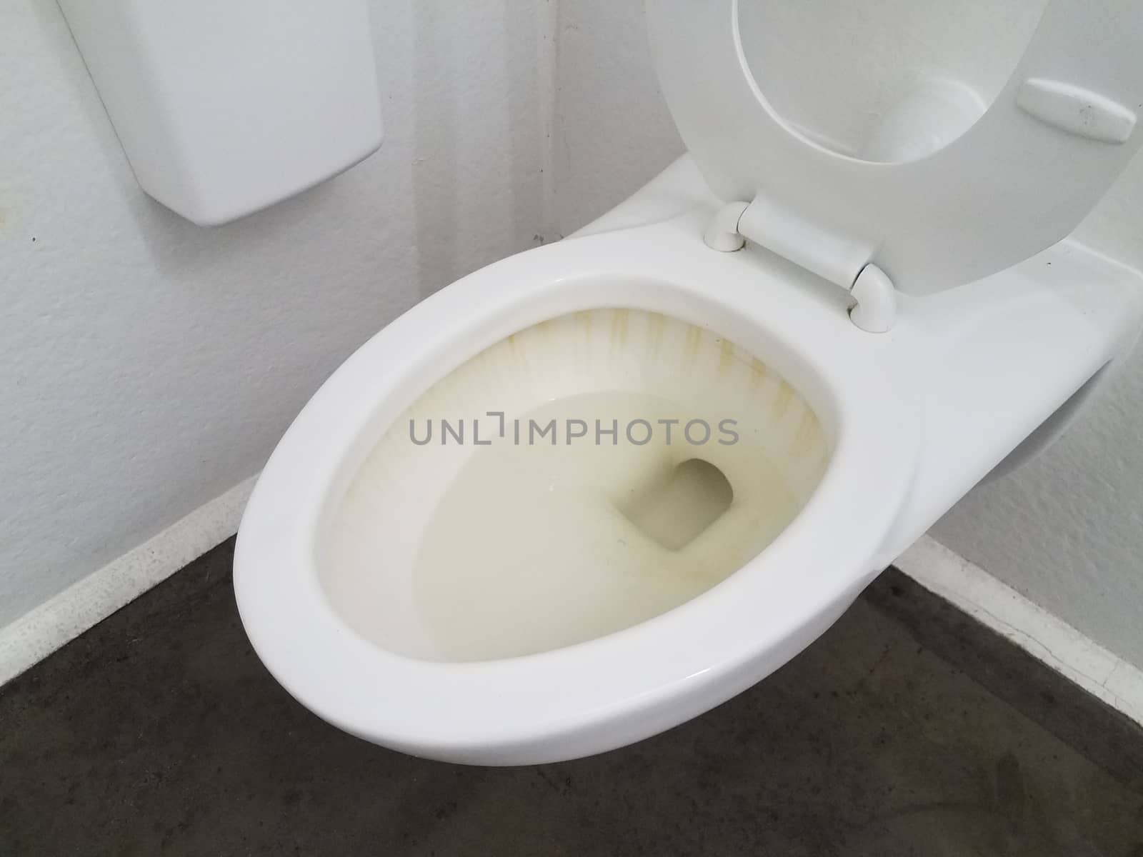 dirty and filthy stained bathroom toilet in restroom by stockphotofan1