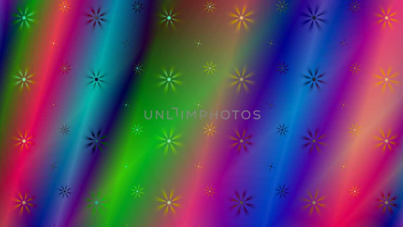 Gradient color abstract light background with glittery colored shiny bokeh stars. Sparkling glittered particles on colored background for placard, banner and greeting cards.