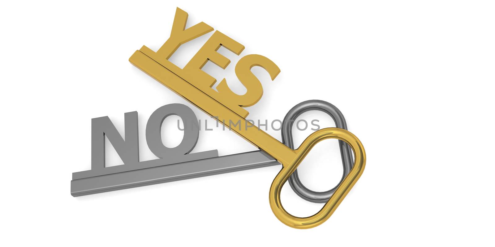 Yes and no word with keys isolated by tang90246