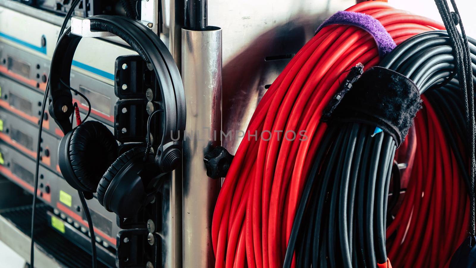 Image of Headphones for Sound Recorder, professional film crew production equipment