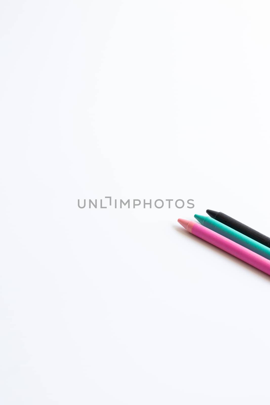 Crayons on white background by NelliPolk