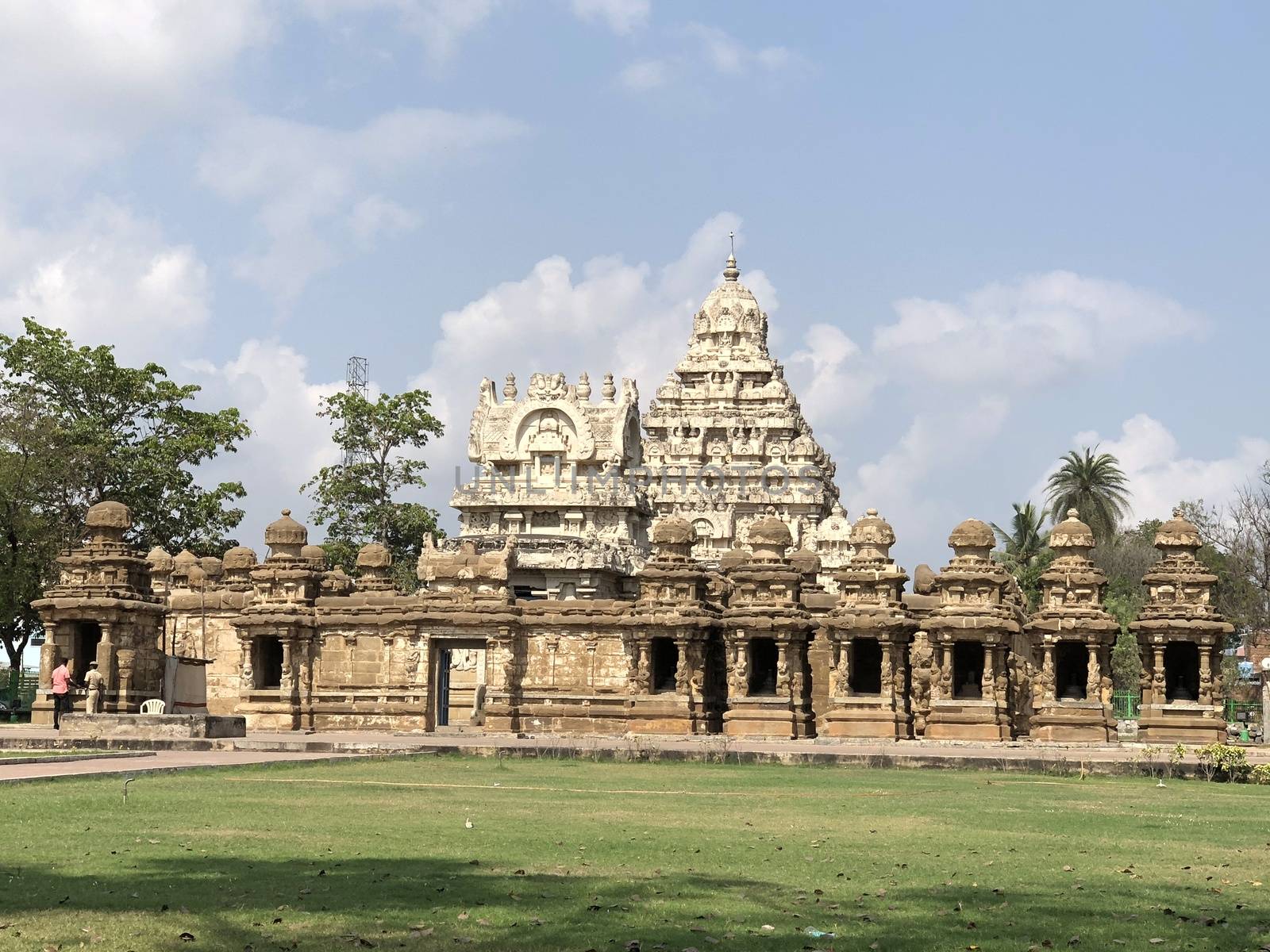 Beautiful view of ancient temple built in the 7th century AD during the pallava period.