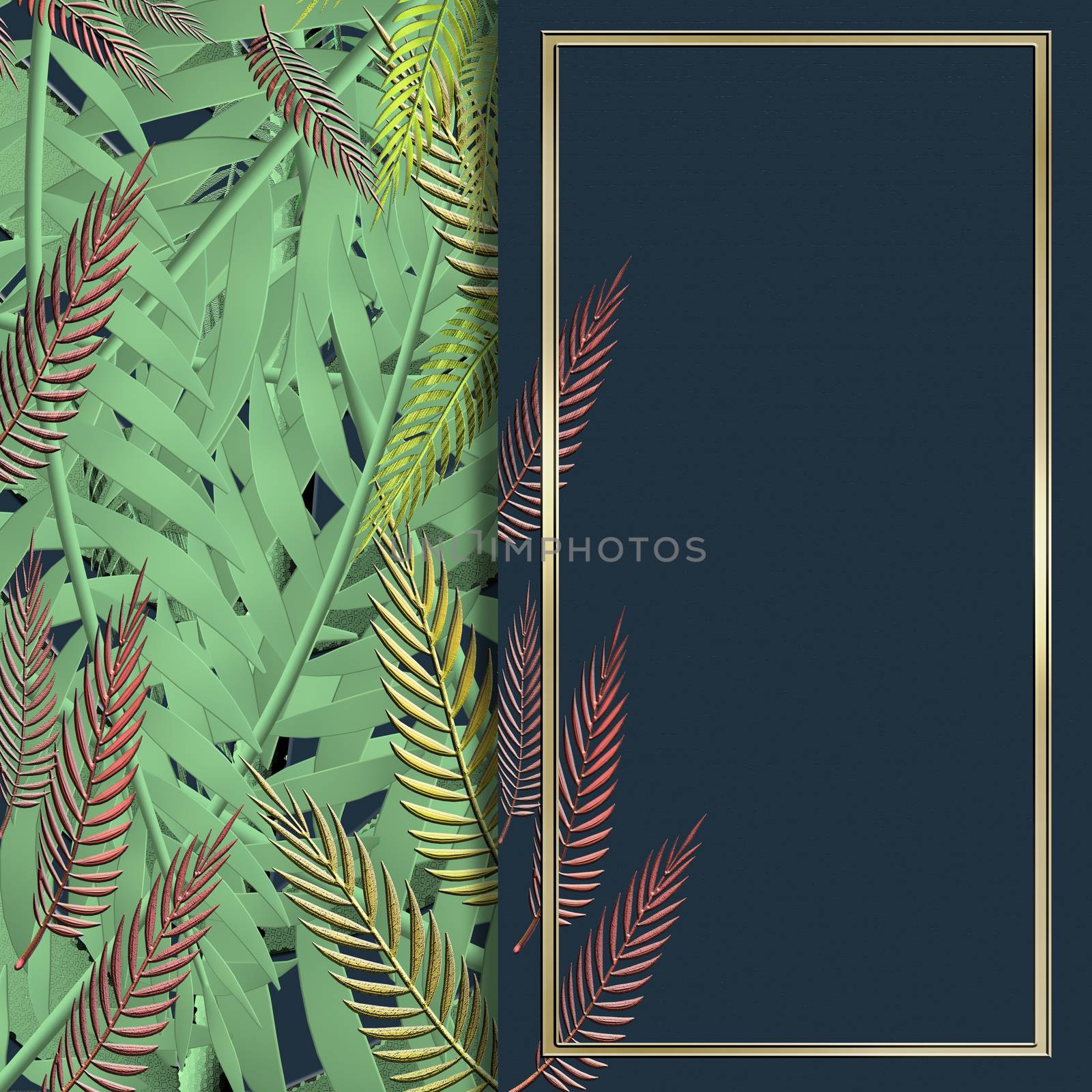 Floral exotic plants for design by NelliPolk
