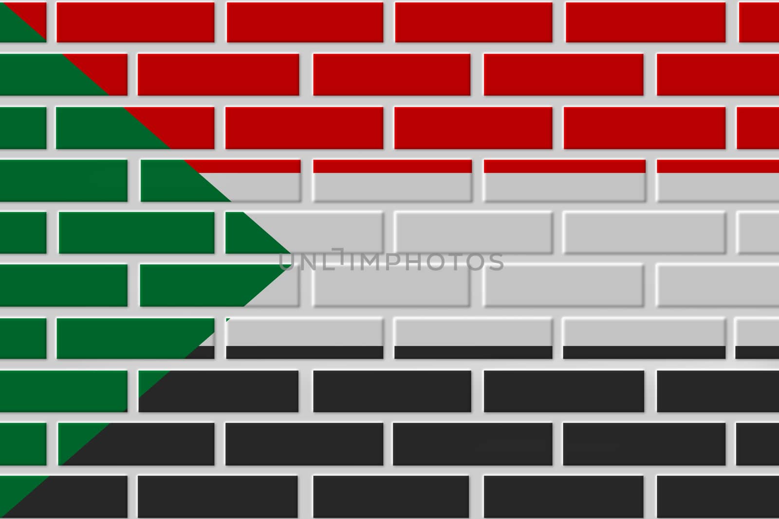 sudan brick flag illustration by Visual-Content