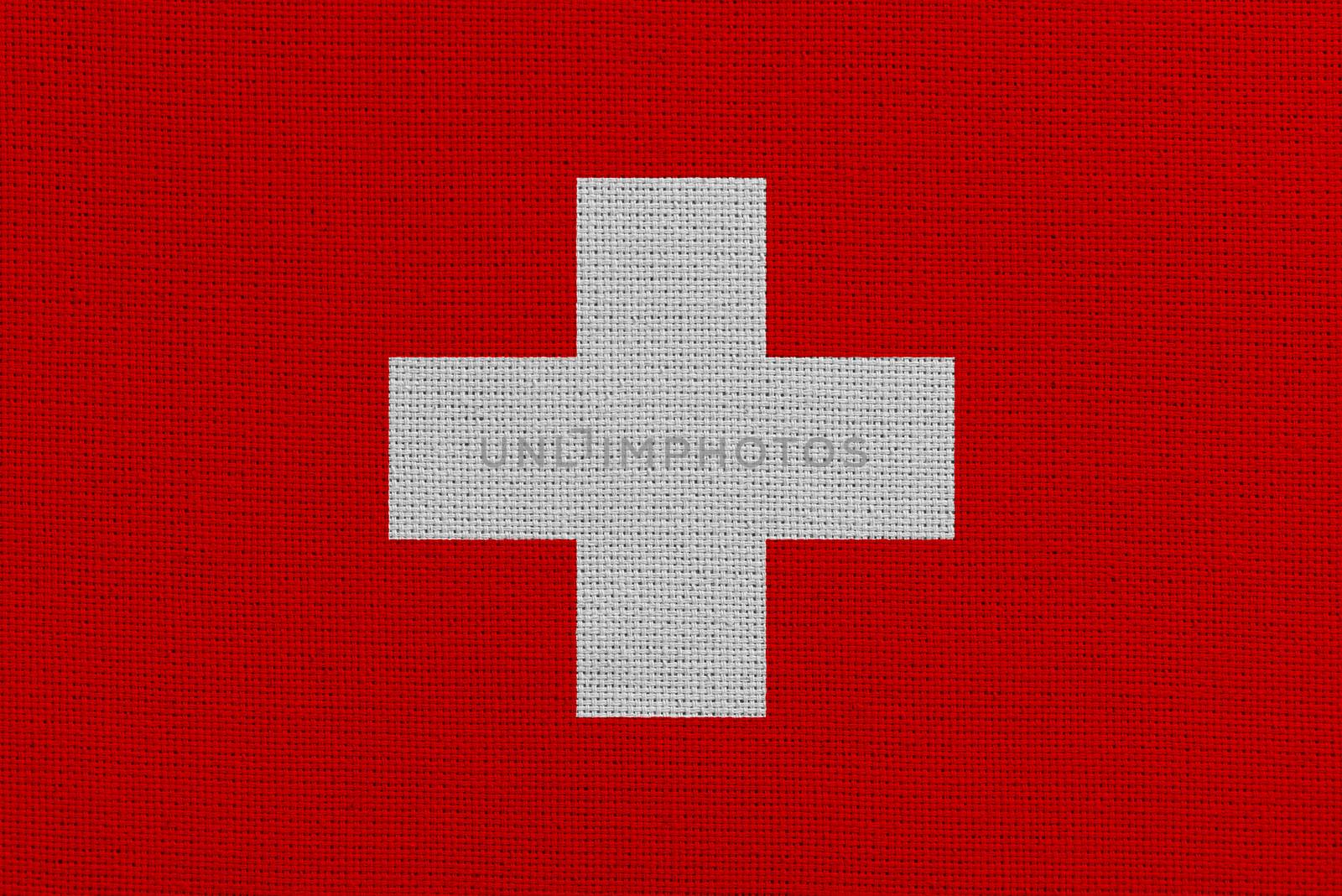 Switzerland fabric flag by Visual-Content