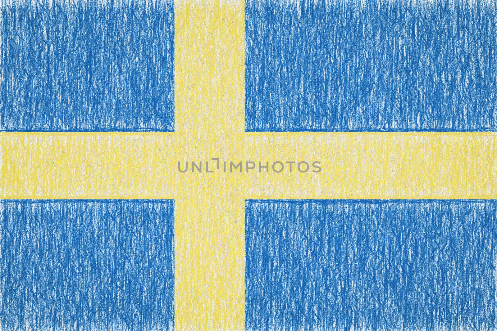 Sweden painted flag by Visual-Content
