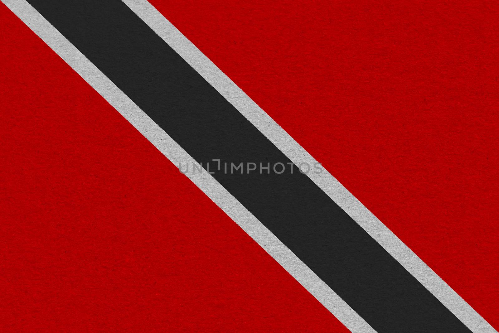 Trinidad and Tobago flag painted on paper by Visual-Content