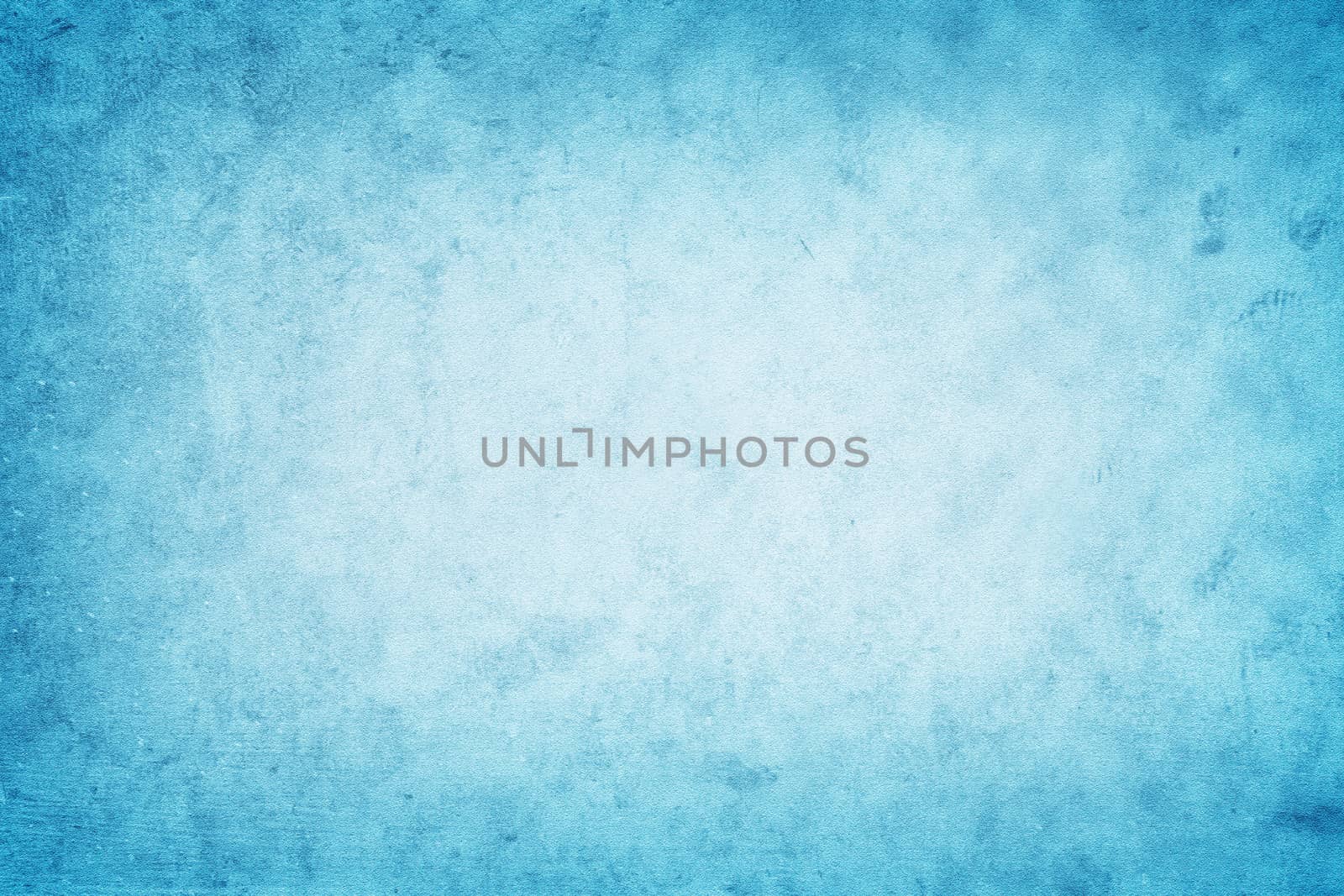 Blue background with grunge texture, blue sky soft with white center, texture for design
