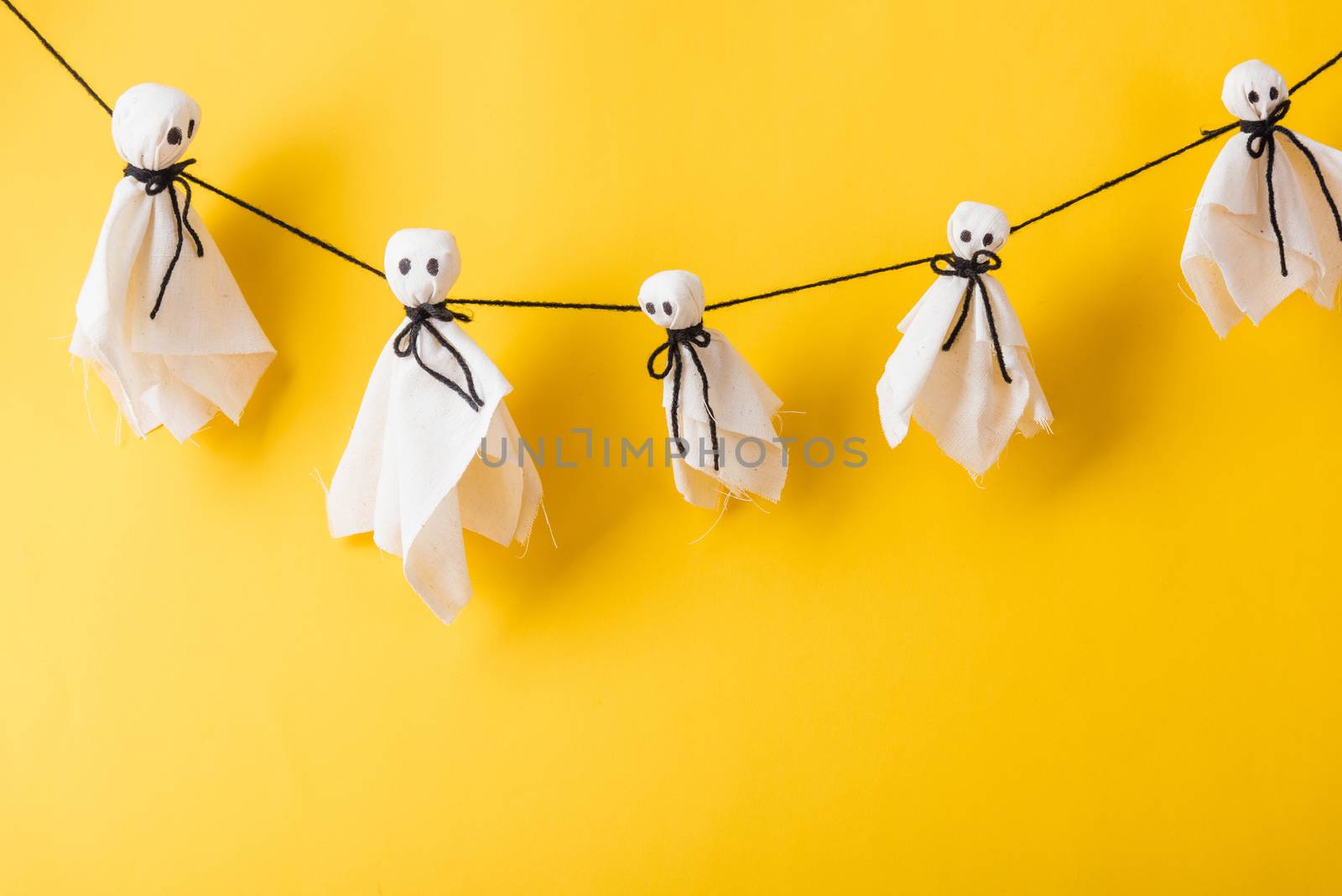 Funny Halloween day decoration party, Baby white ghost crafts sc by Sorapop