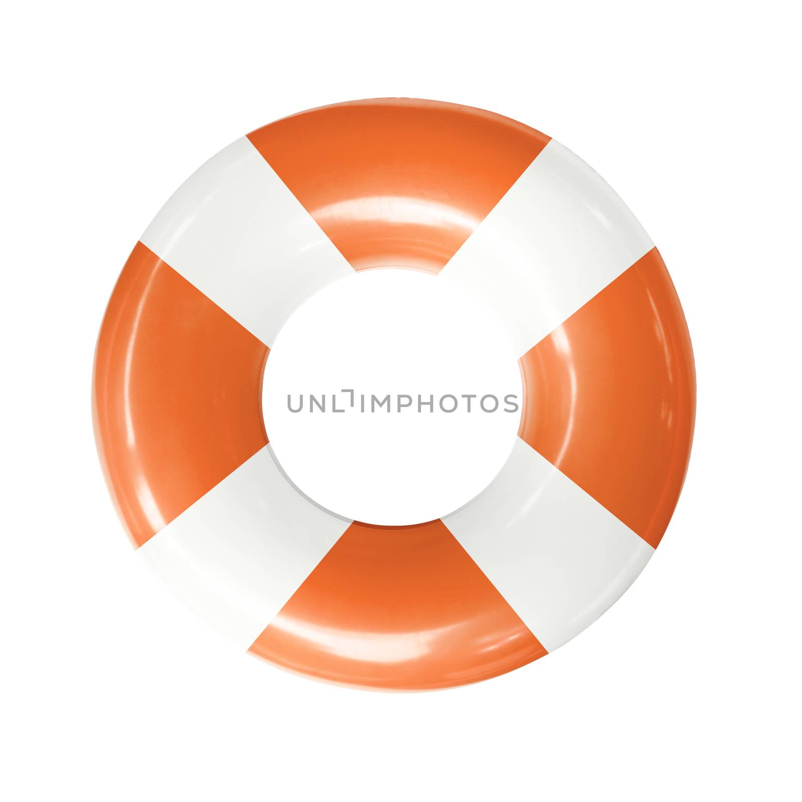 Life buoy or swim ring  isolated on white background with clipping path.