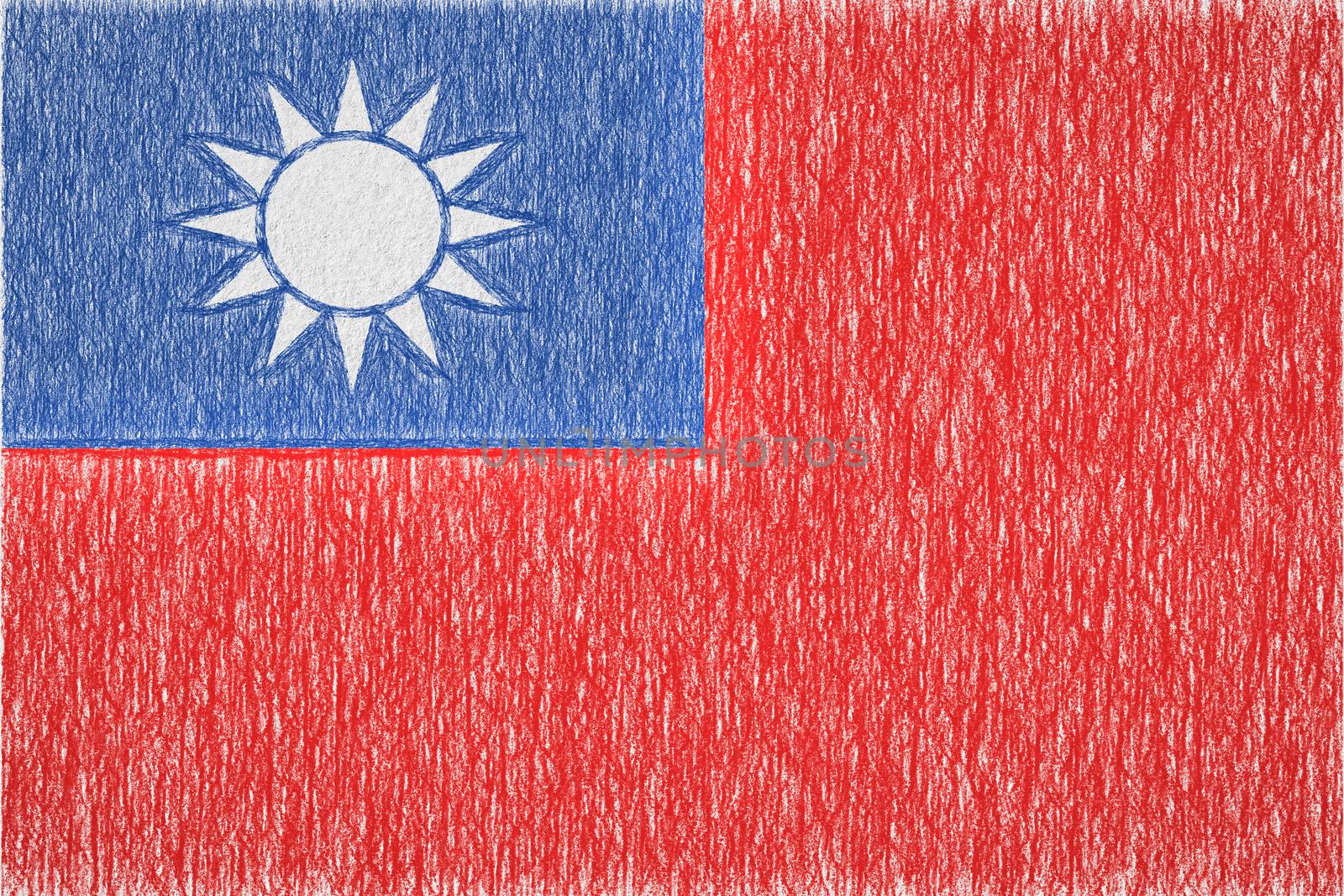 Taiwan painted flag by Visual-Content