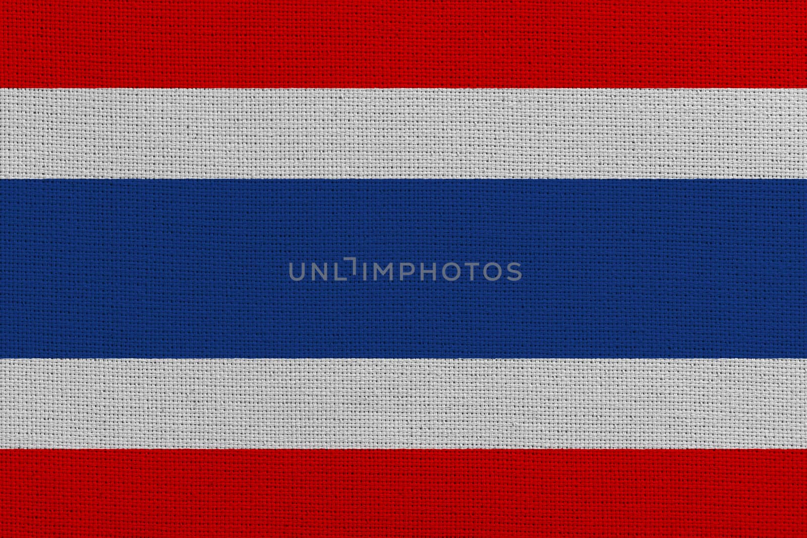 Thailand fabric flag. Patriotic background. National flag of Thailand