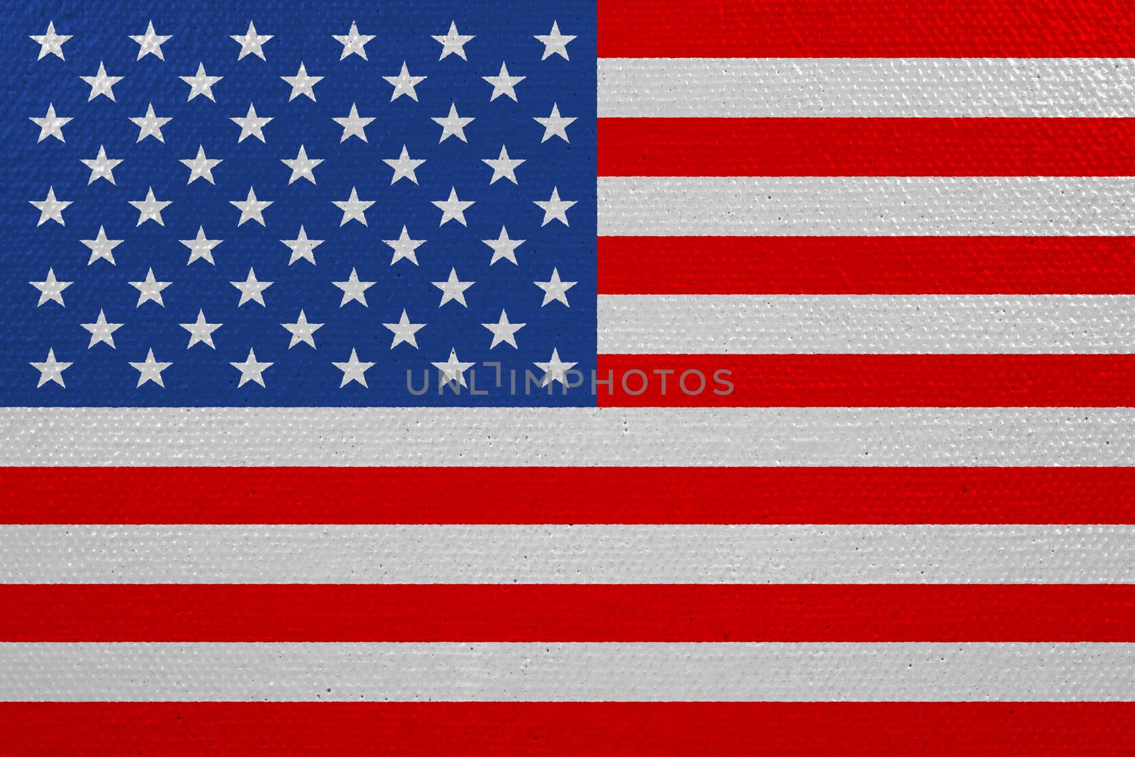 United States of America flag on canvas. Patriotic background. National flag of United States of America