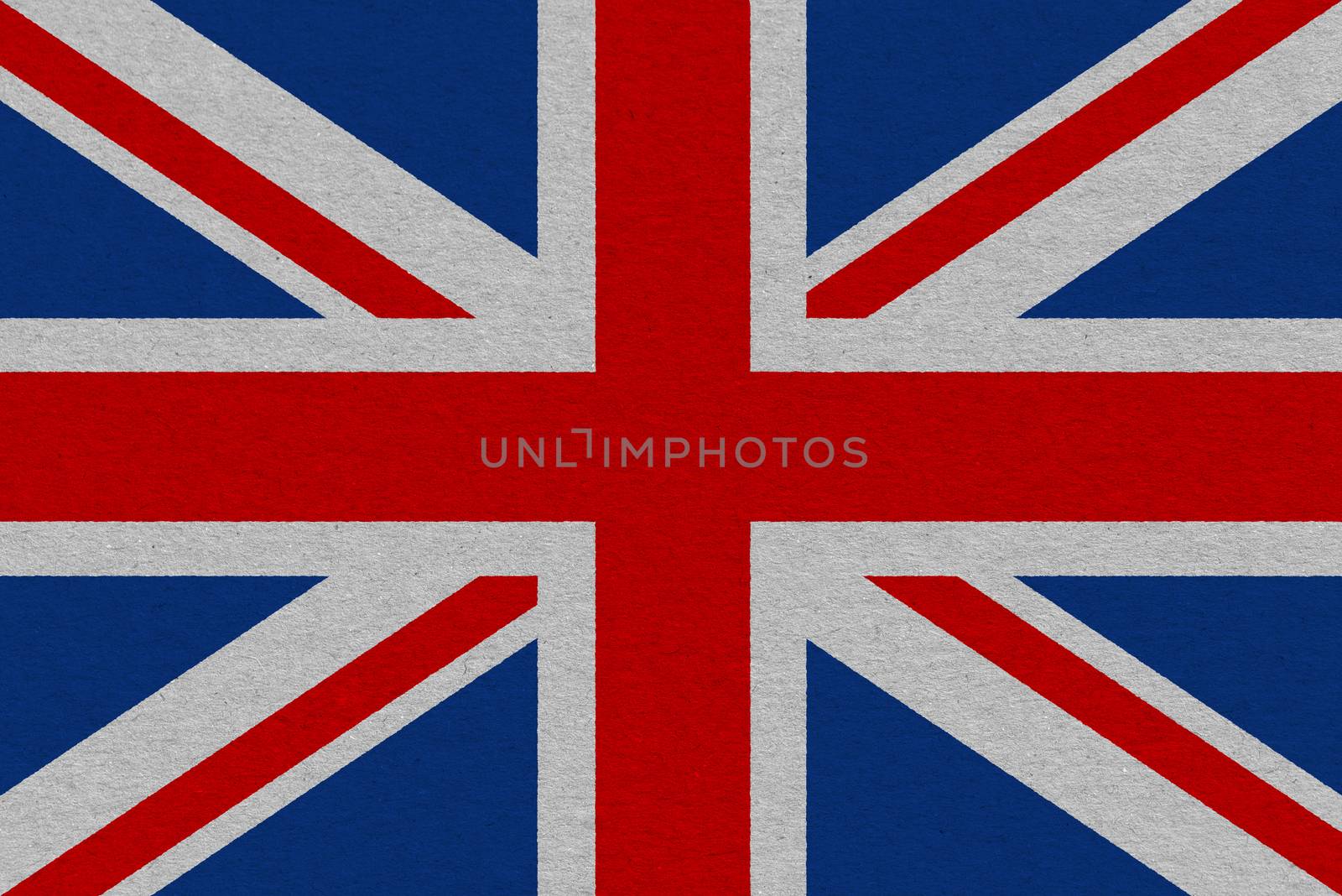 United Kingdom flag painted on paper. Patriotic background. National flag of United Kingdom