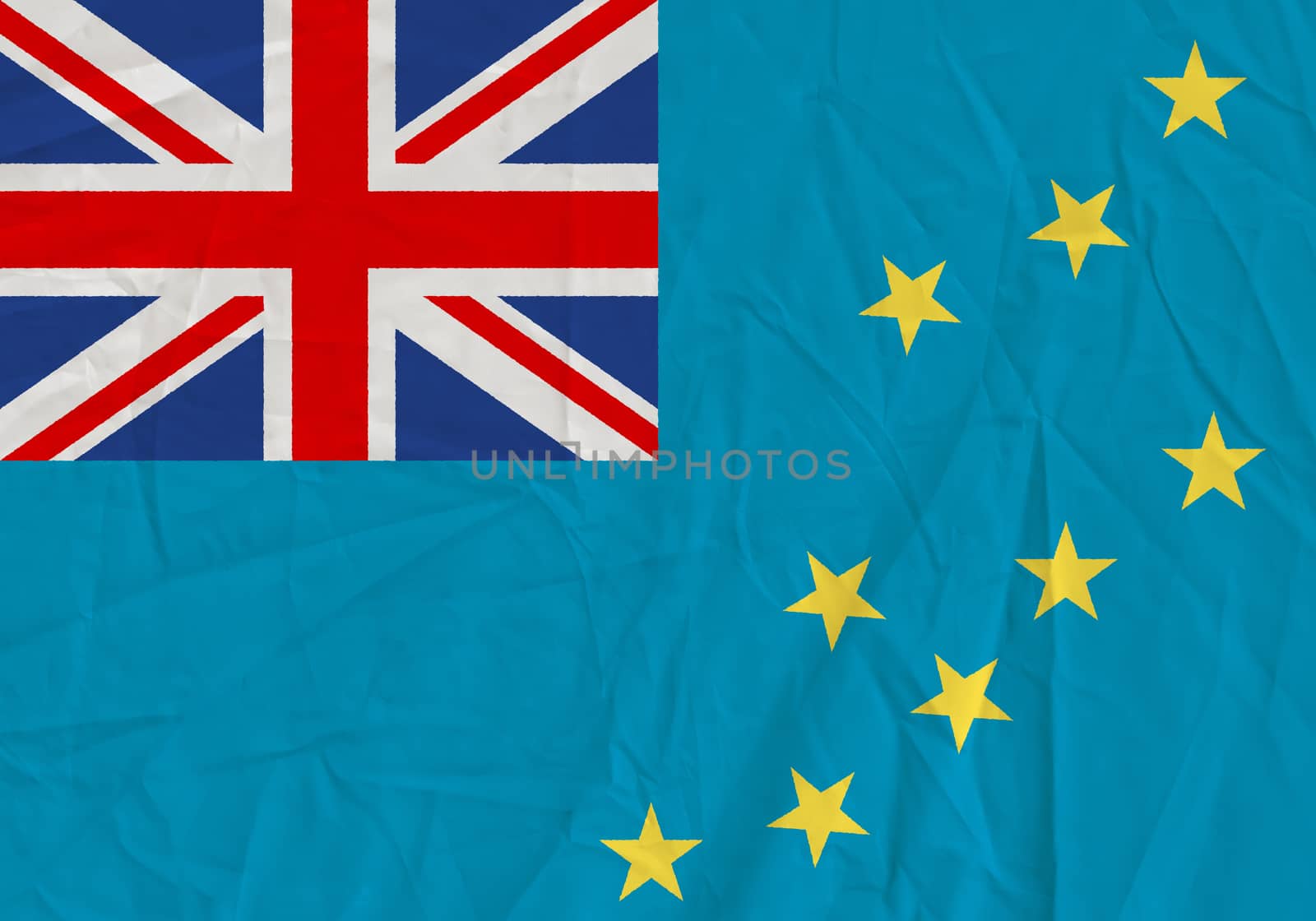 Tuvalu grunge flag. Patriotic background. National flag of Tuvalu
