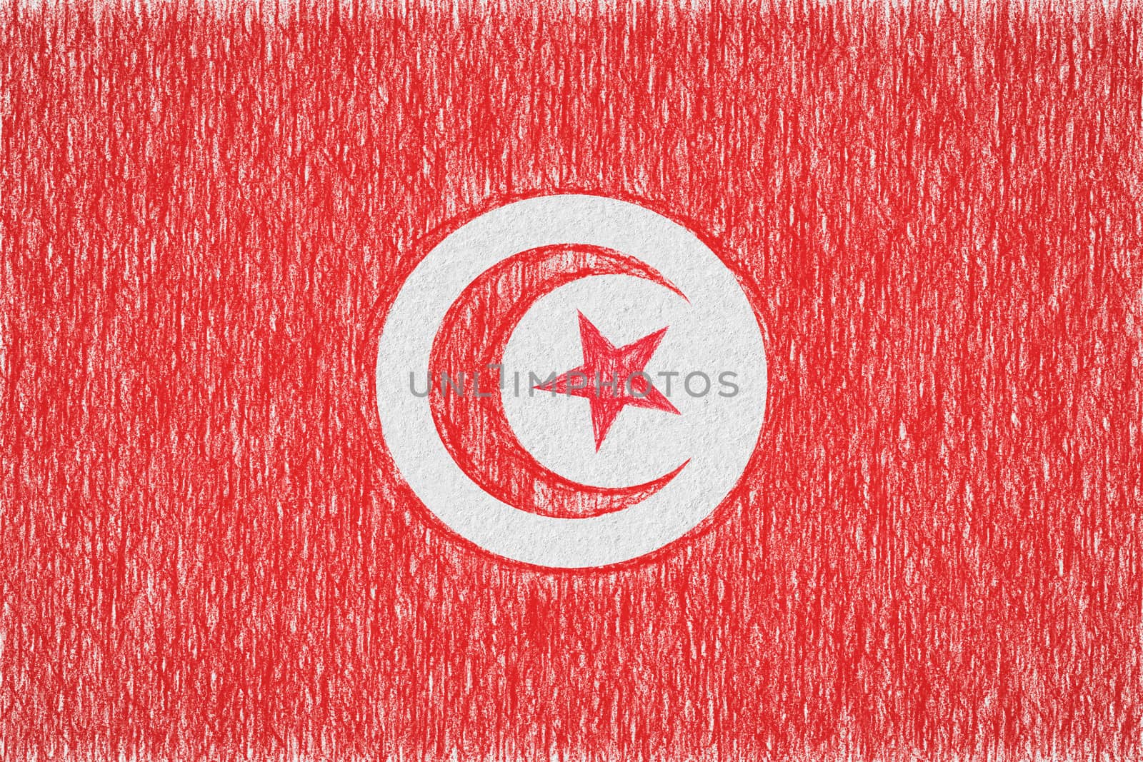 Tunisia painted flag by Visual-Content