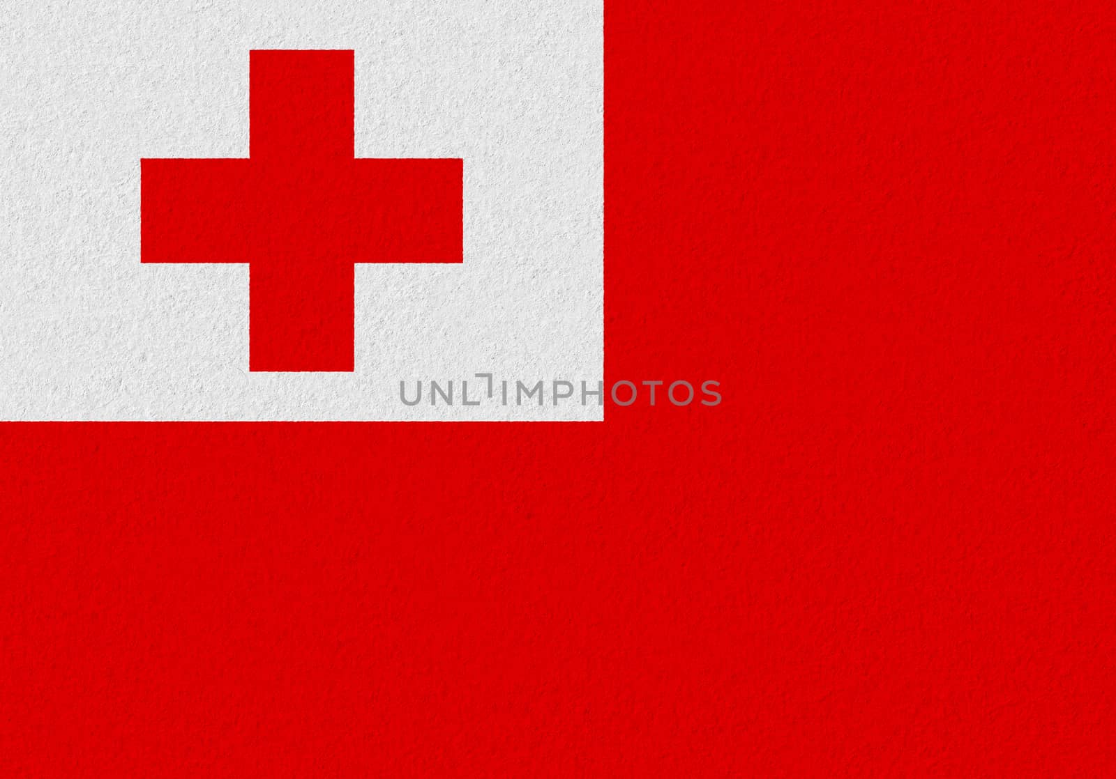 Tonga paper flag. Patriotic background. National flag of Tonga