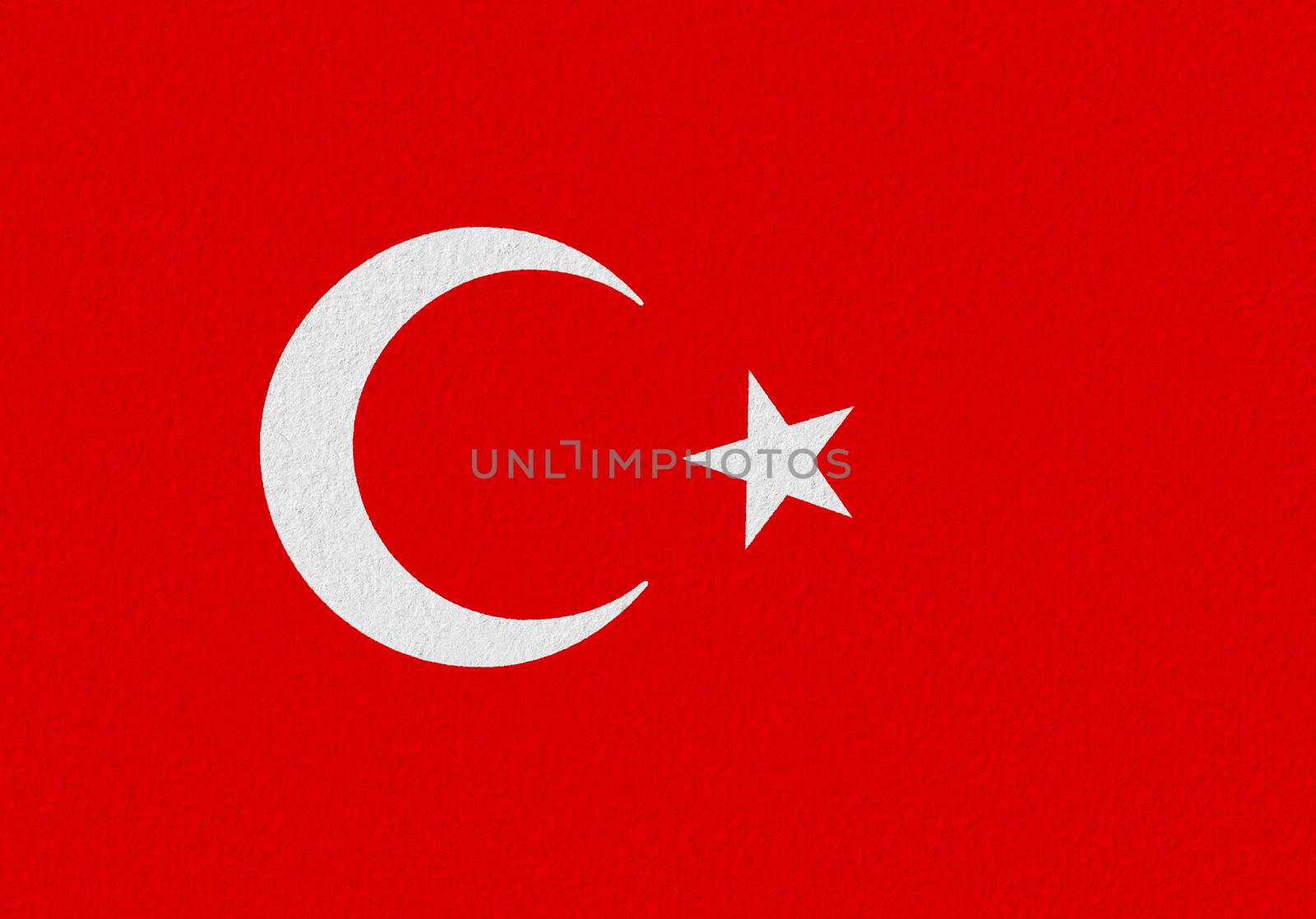 Turkey paper flag. Patriotic background. National flag of Turkey