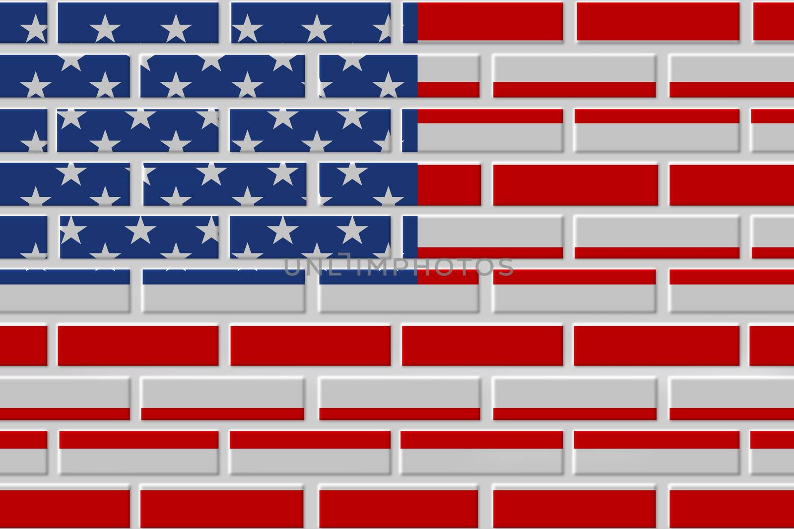 United States brick flag illustration by Visual-Content