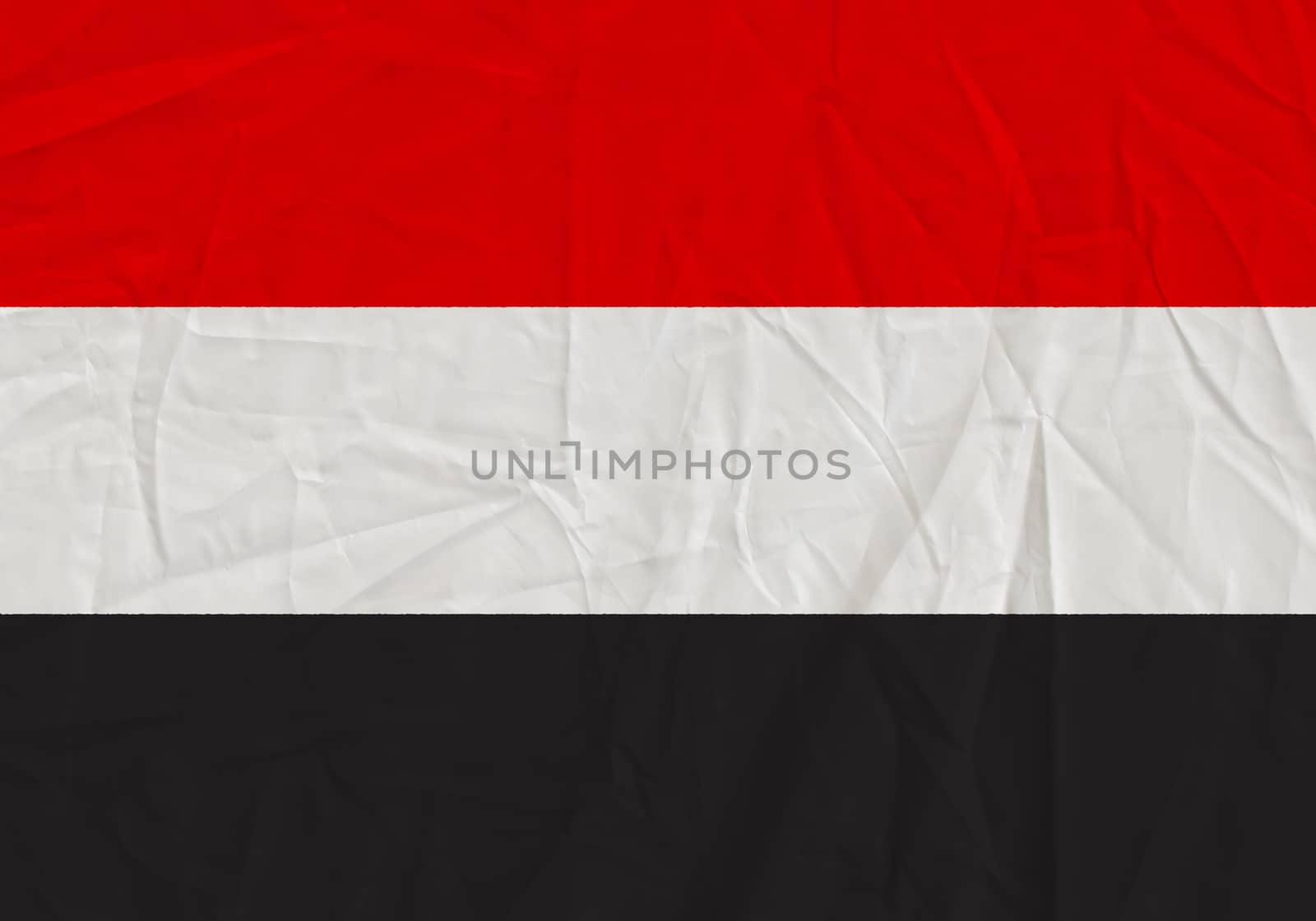 Yemen grunge flag. Patriotic background. National flag of Yemen