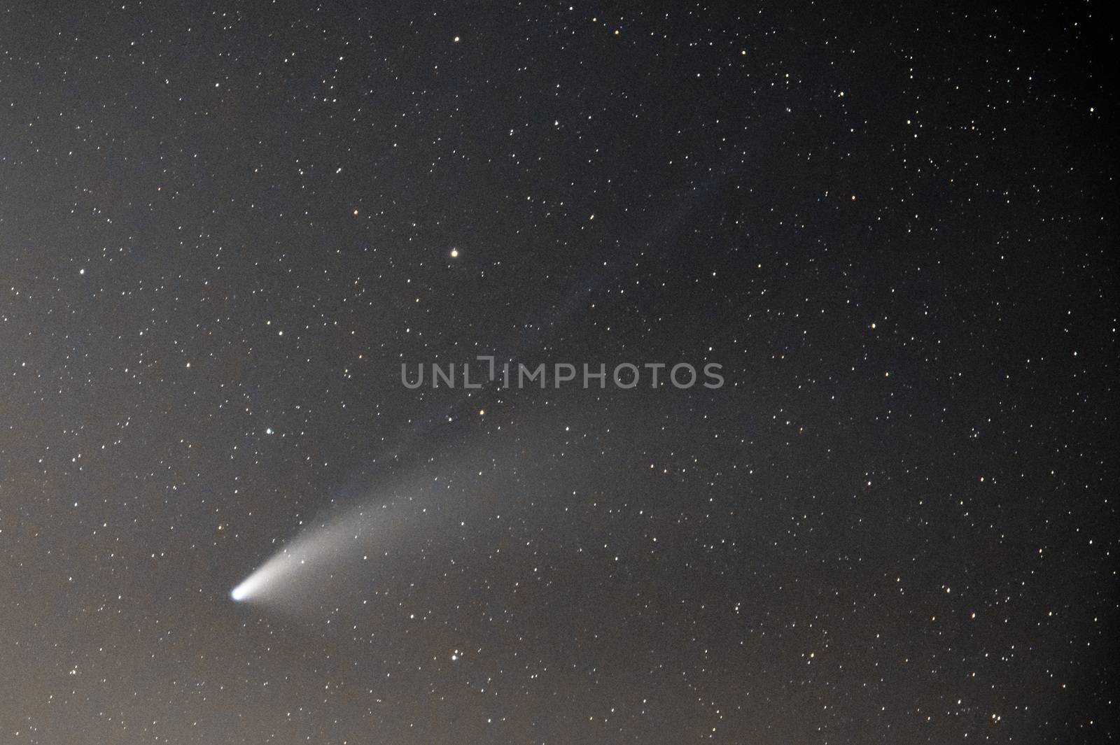 Neowise Comet captured from Sicily on the 23rd of July. 85mm lens and photo stacking