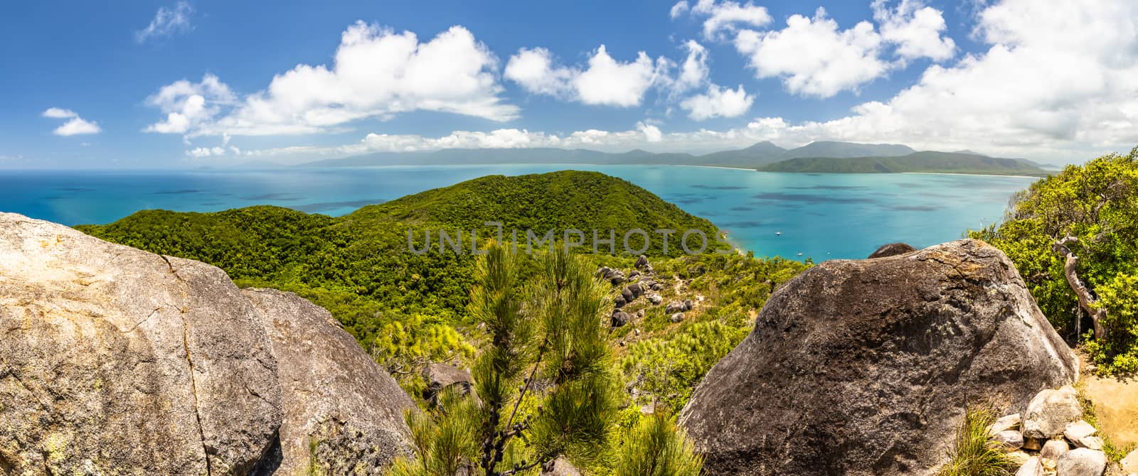 Panoramic view from the top of Fitzroy Island by mauricallari