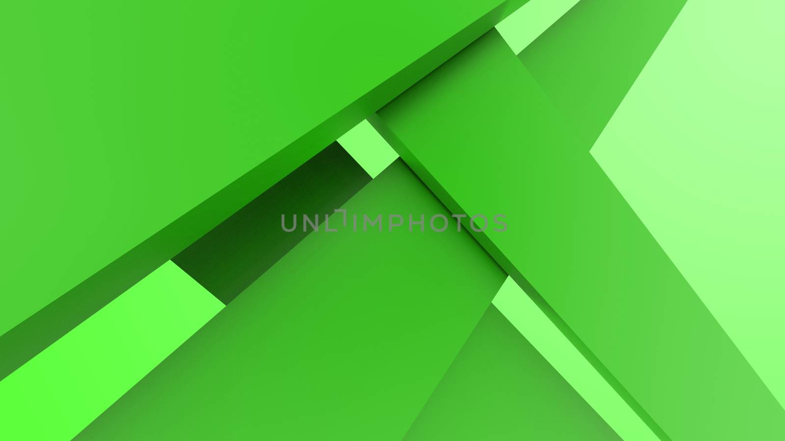 Diagonal green dynamic stripes on color background. Modern abstract background with lines and shadows
