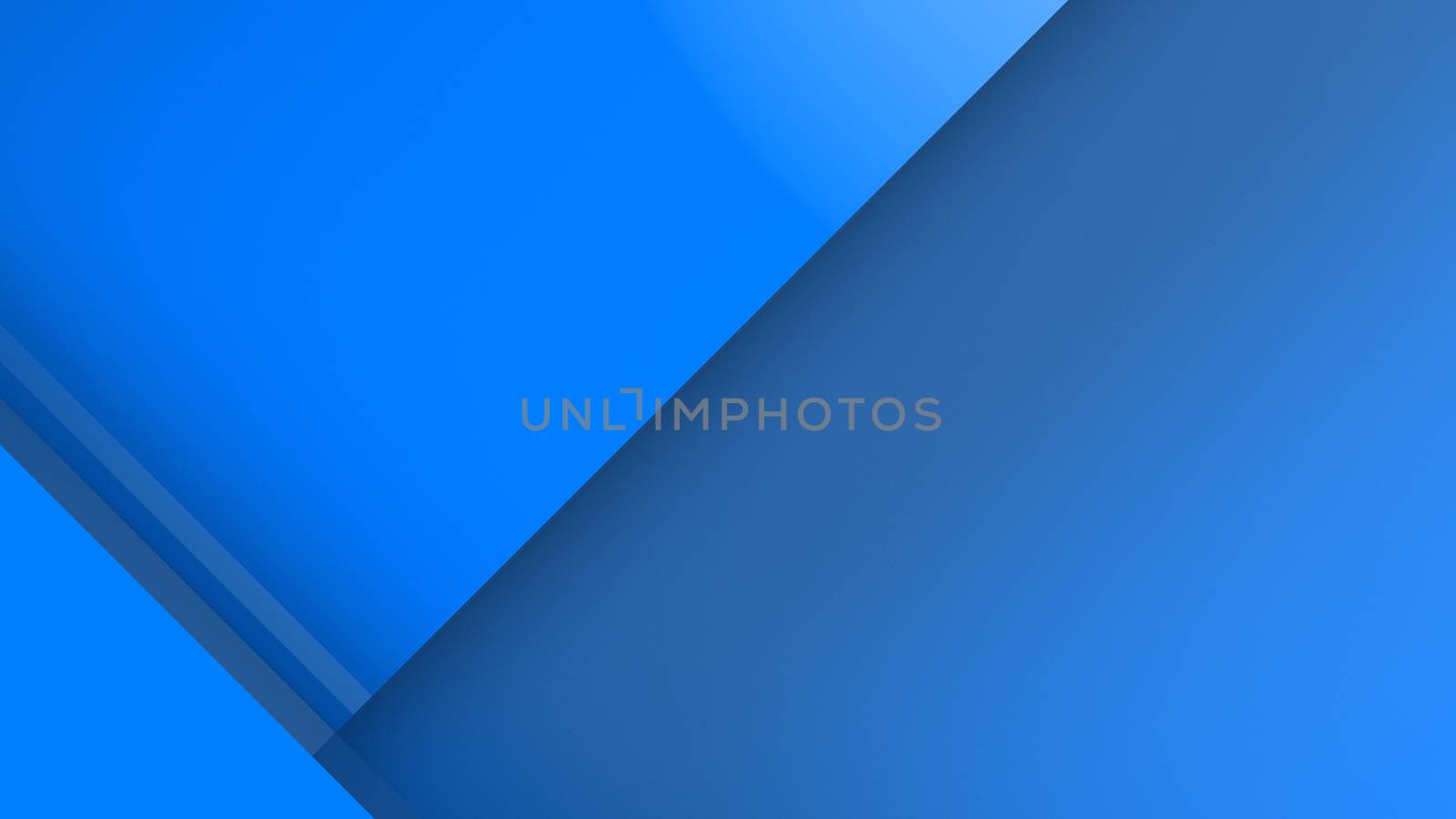 Diagonal blue dynamic stripes on color background. Modern abstract 3d render background with lines and dark shadows