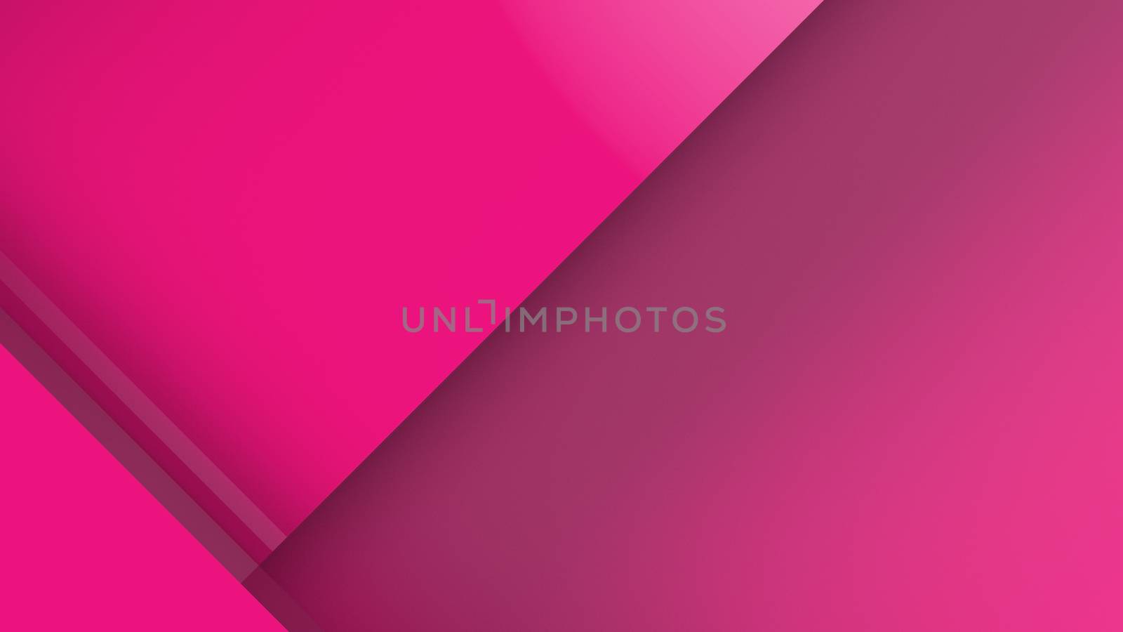 Diagonal pink dynamic stripes on color background. Modern abstract background with lines and dark shadows