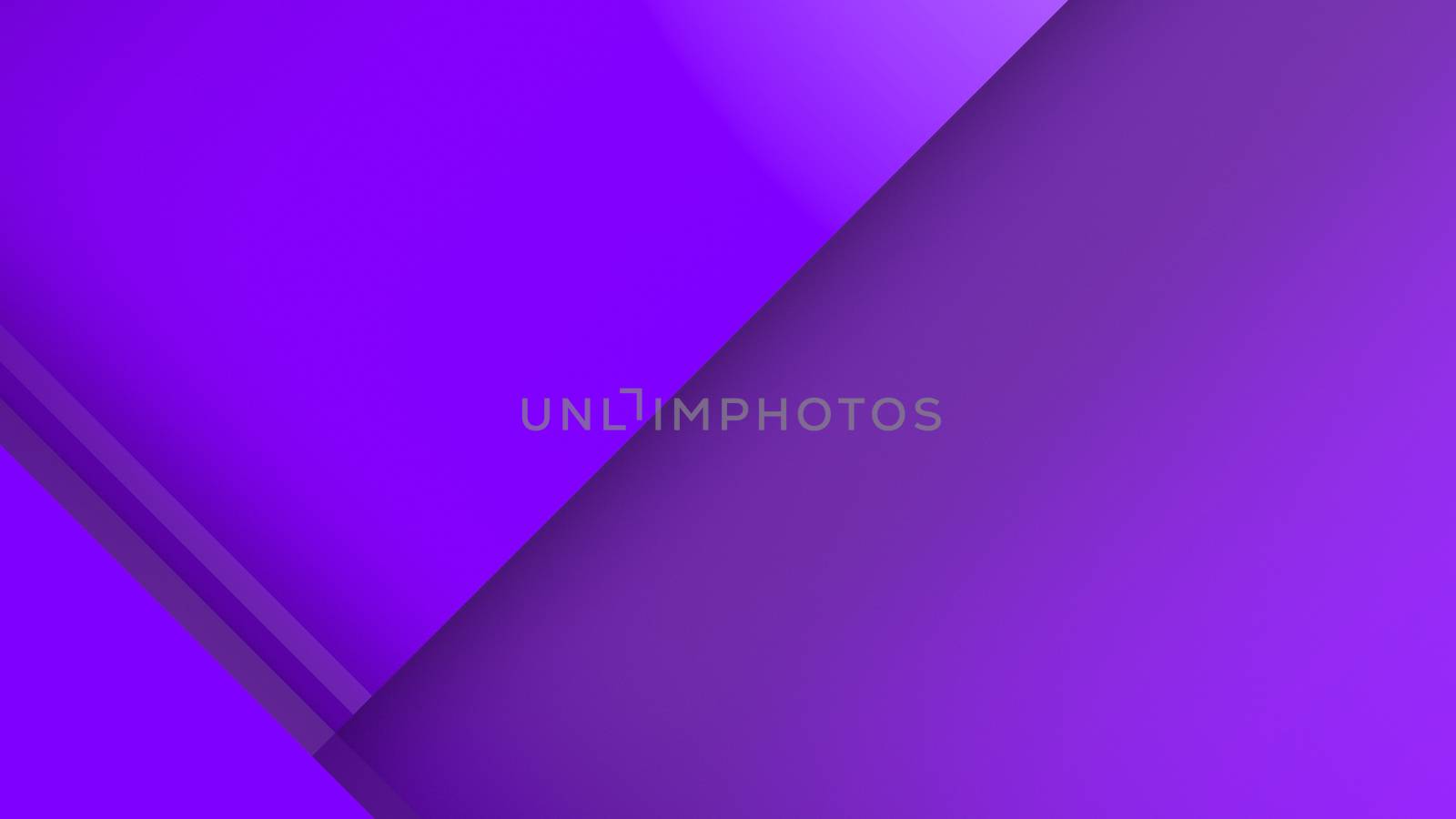 Diagonal violet dynamic stripes on color background. Modern abstract 3d render background with lines and dark shadows